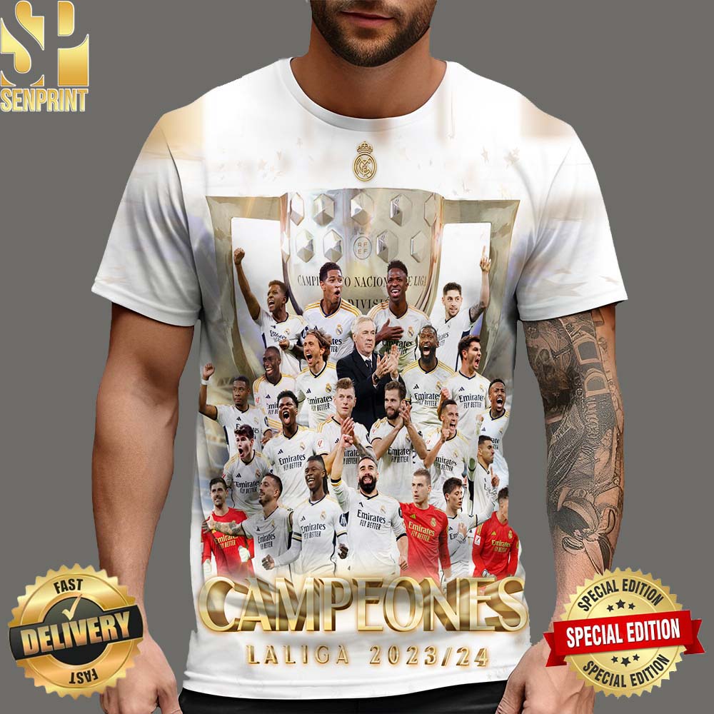 Somos Los Campeones! Real Madrid’s 36th La Liga 2024 All Over Print Shirt