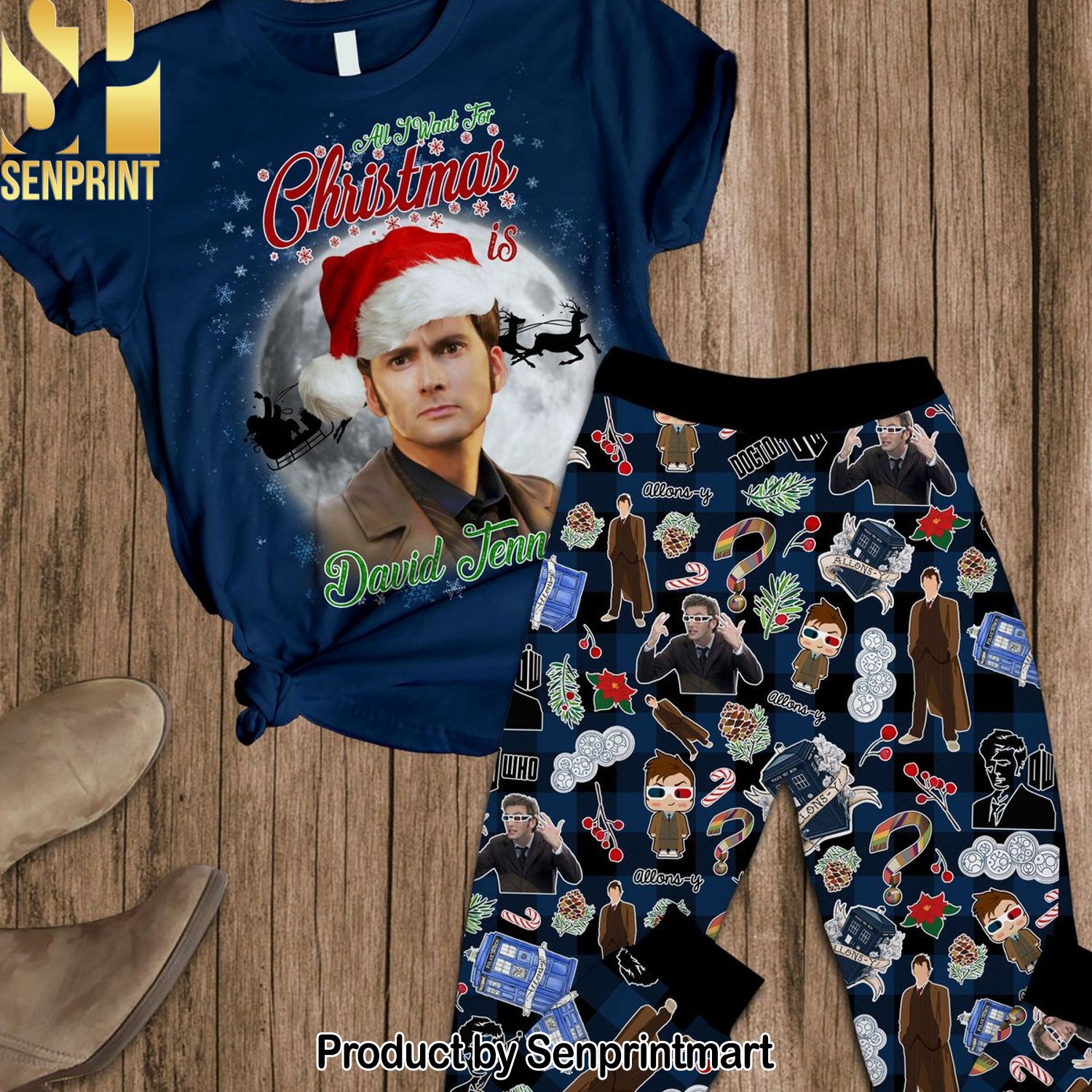 Doctor Who For Fans All Over Printed Pajama Sets
