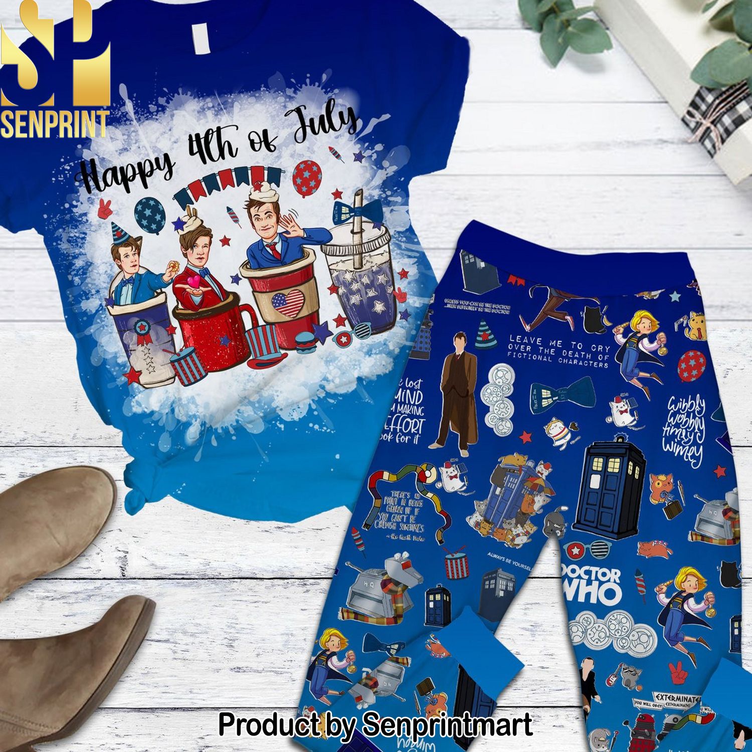 Doctor Who Full Printed Unisex Pajama Sets