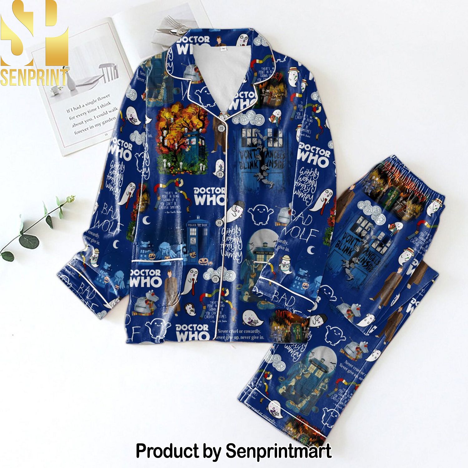 Doctor Who Gift Ideas All Over Printed Pajama Sets