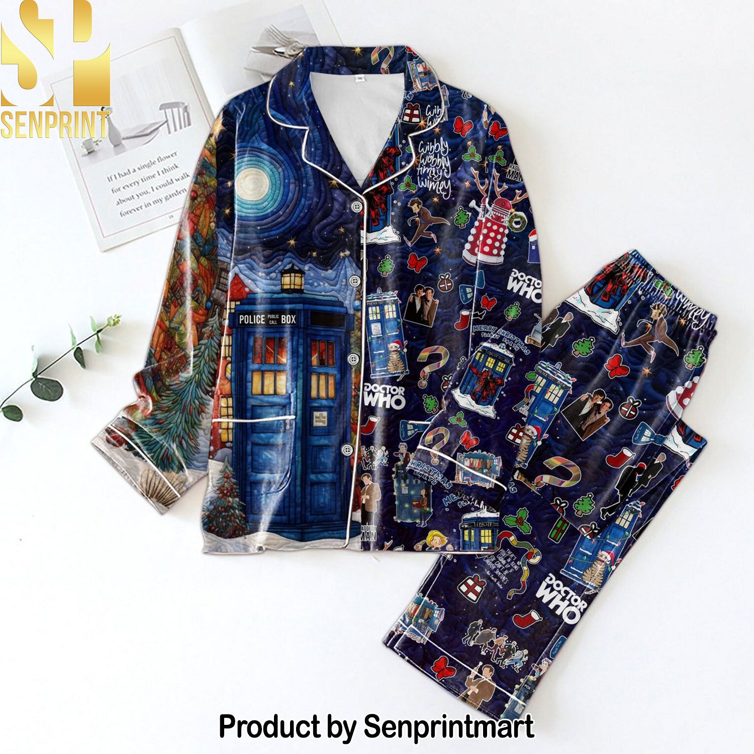 Doctor Who Unisex All Over Printed Pajama Sets