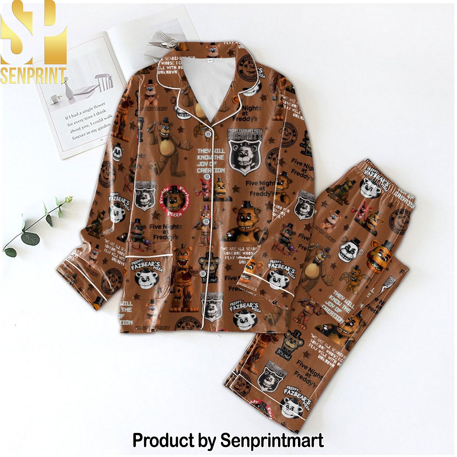 Five Nights At Freddy’s Street Style All Over Print Pajama Sets