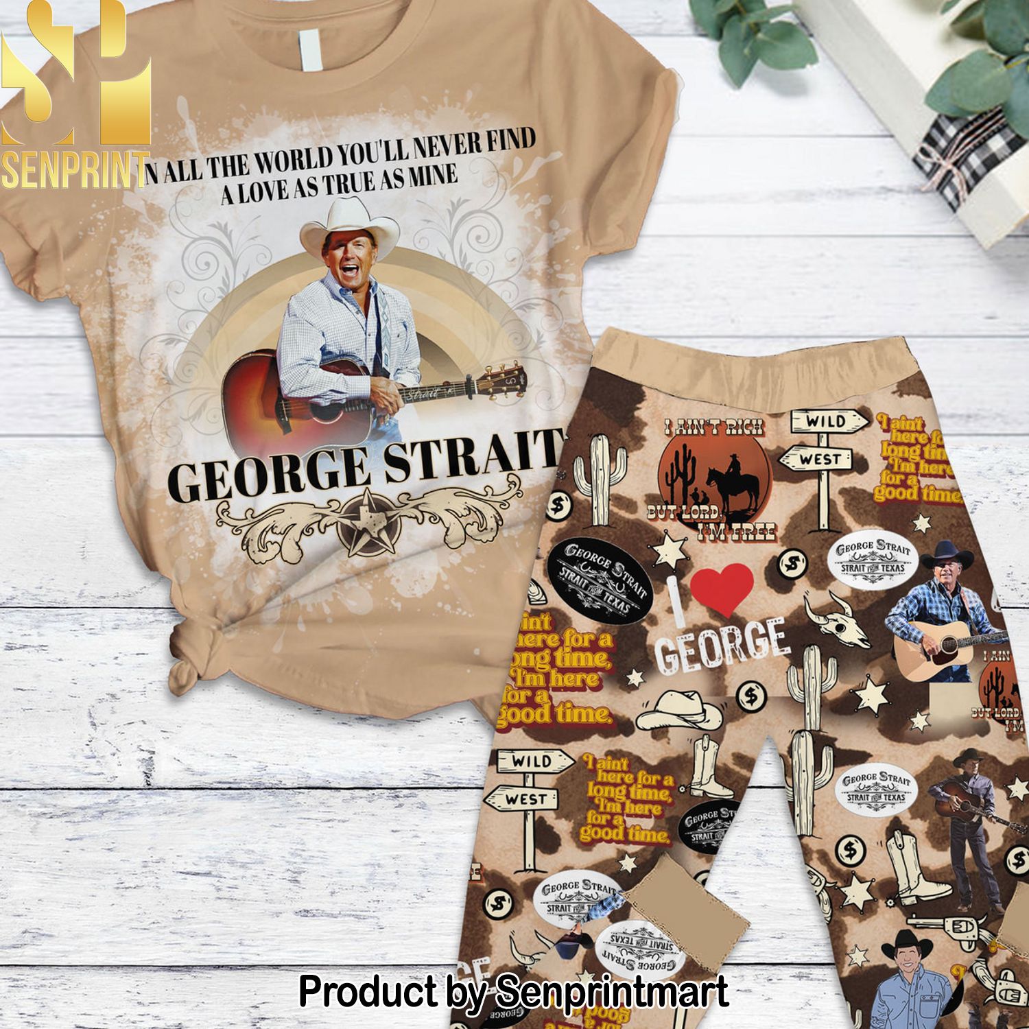 George Strait For Fans 3D Pajama Sets