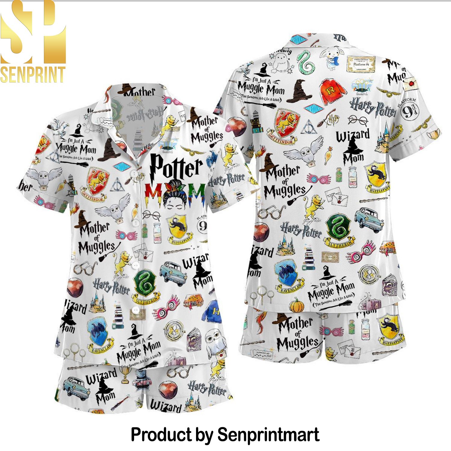 Harry Potter All Over Print 3D Pajama Sets