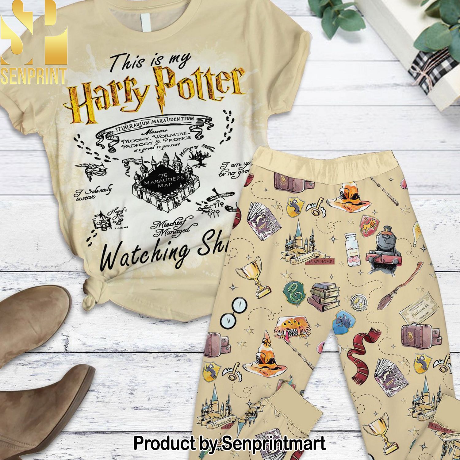 Harry Potter All Over Print Unisex Pajama Sets