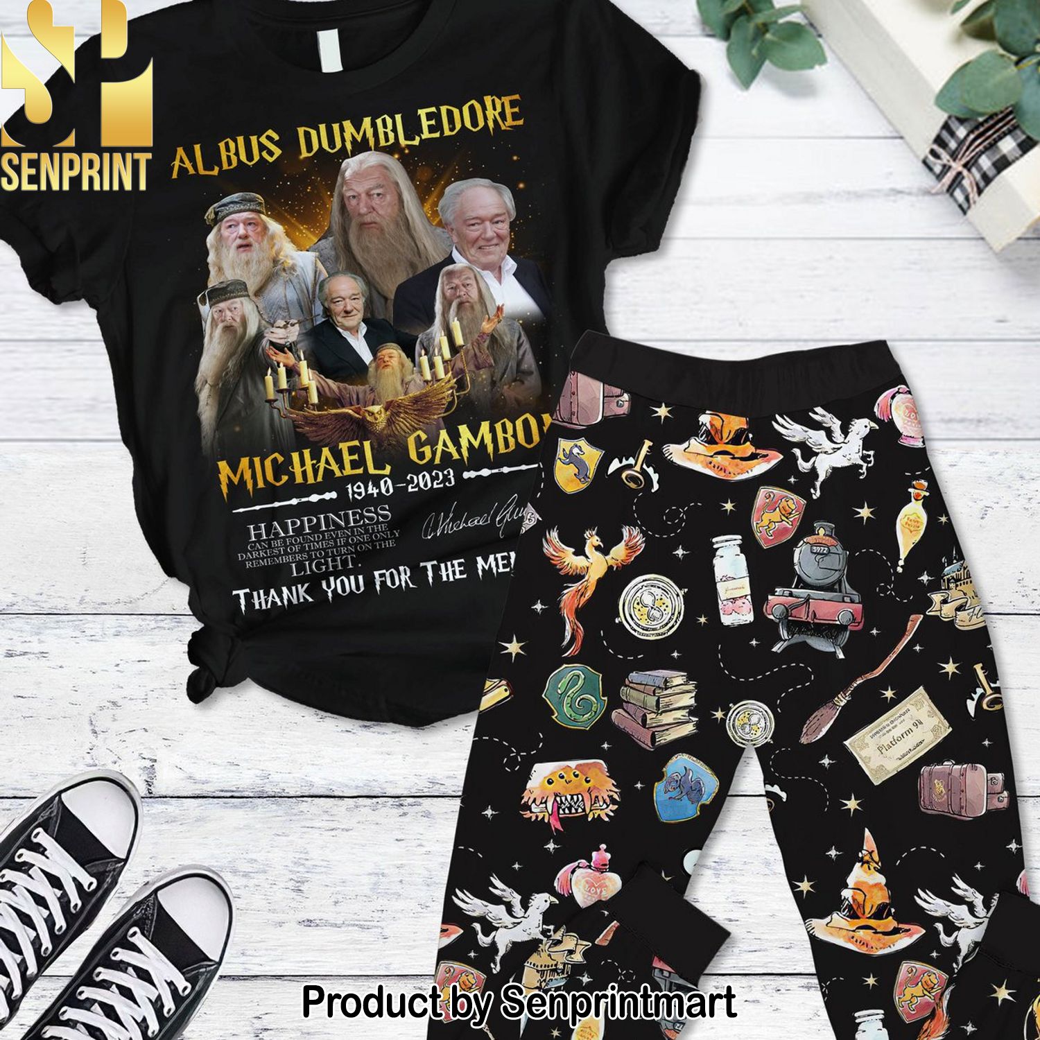 Harry Potter Classic All Over Print Pajama Sets