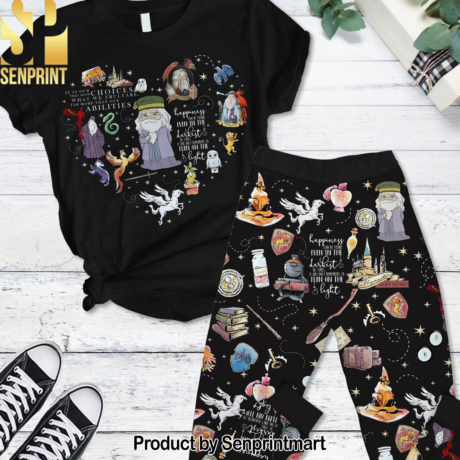 Harry Potter For Fan All Over Print Pajama Sets
