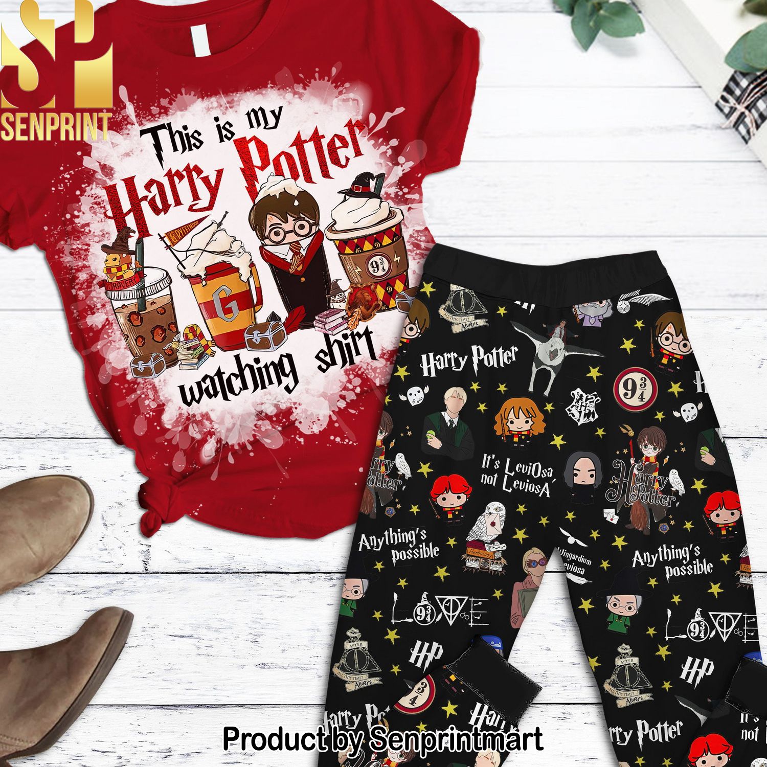 Harry Potter Gryffindor Full Printing 3D Pajama Sets