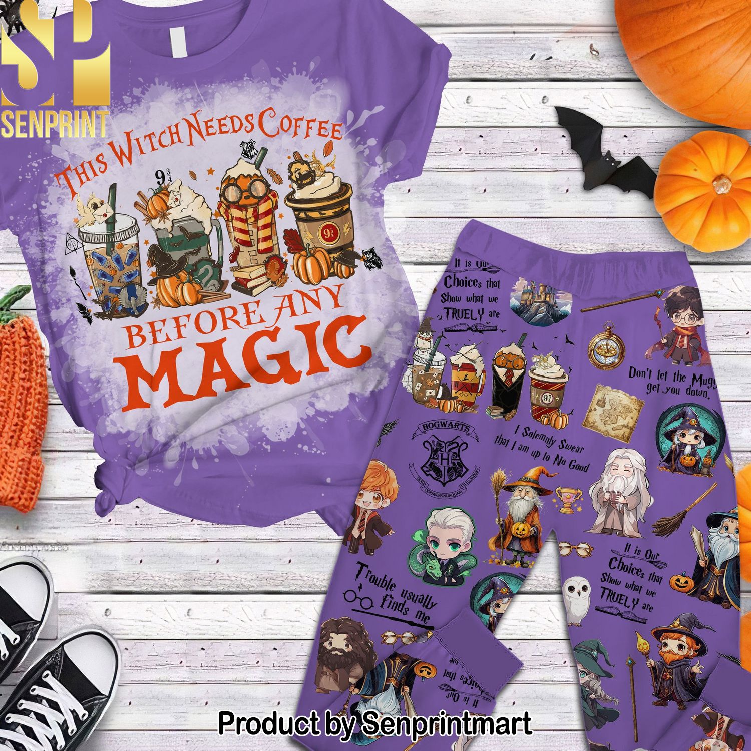 Harry Potter Hot Version All Over Printed Pajama Sets