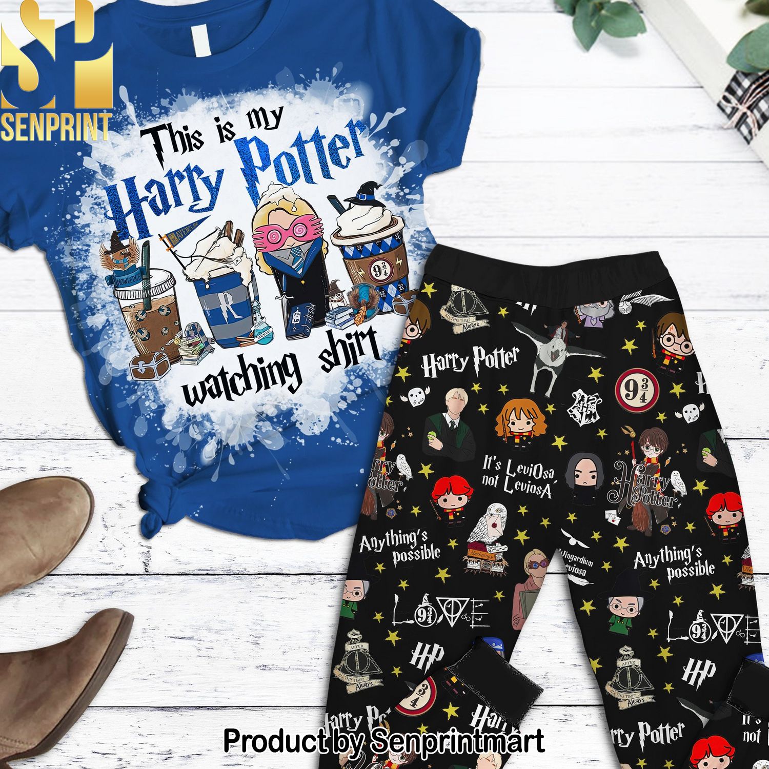 Harry Potter Ravenclaw 3D All Over Printed Pajama Sets