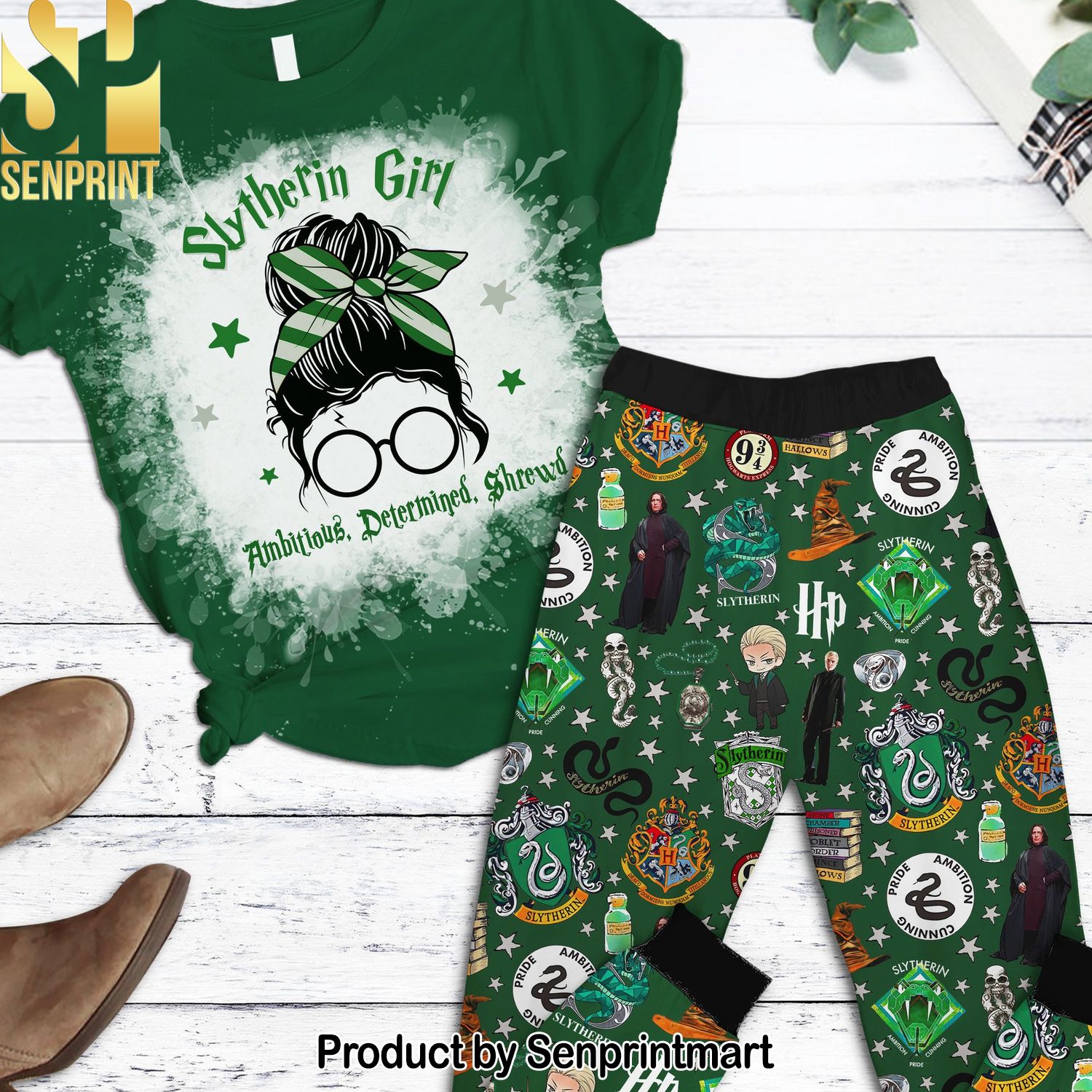 Harry Potter Slytherin For Fan Full Printed Pajama Sets