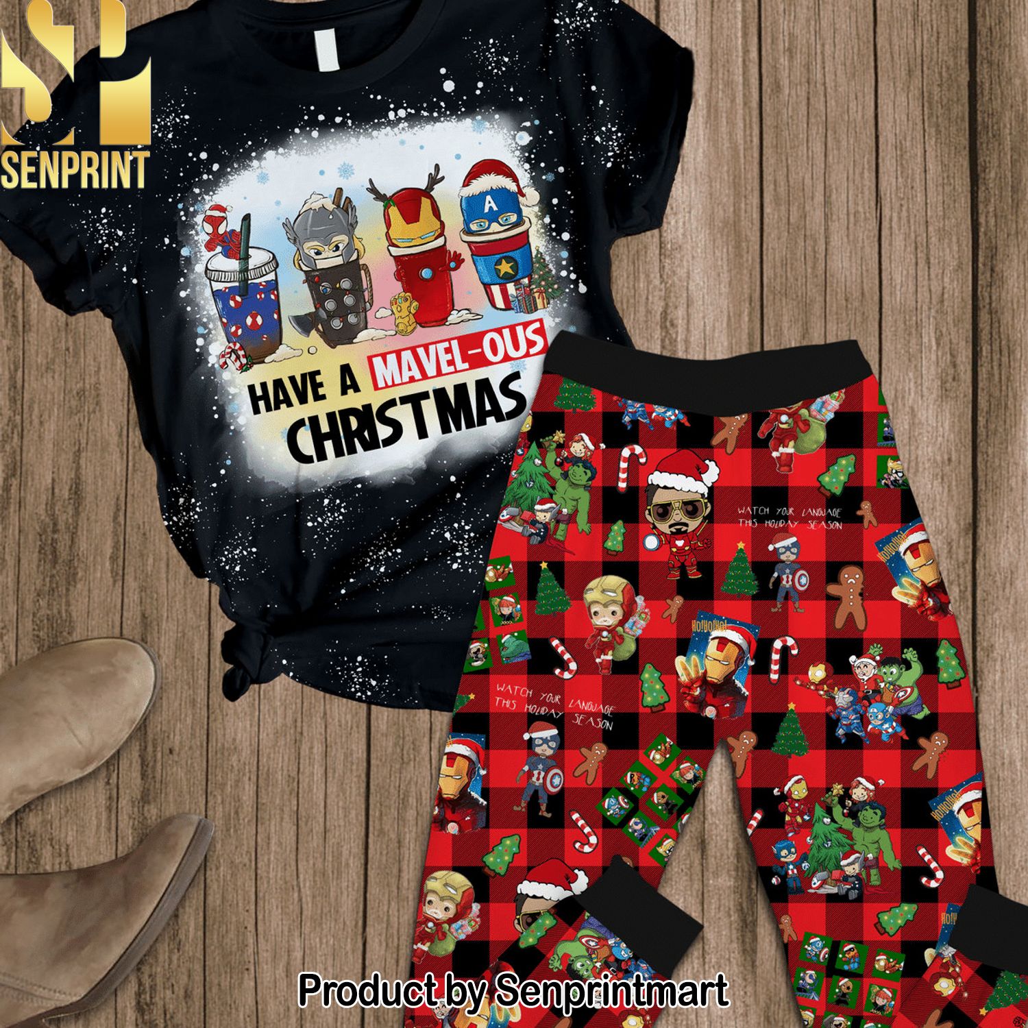 Marvel Comic Best Outfit 3D Pajama Sets