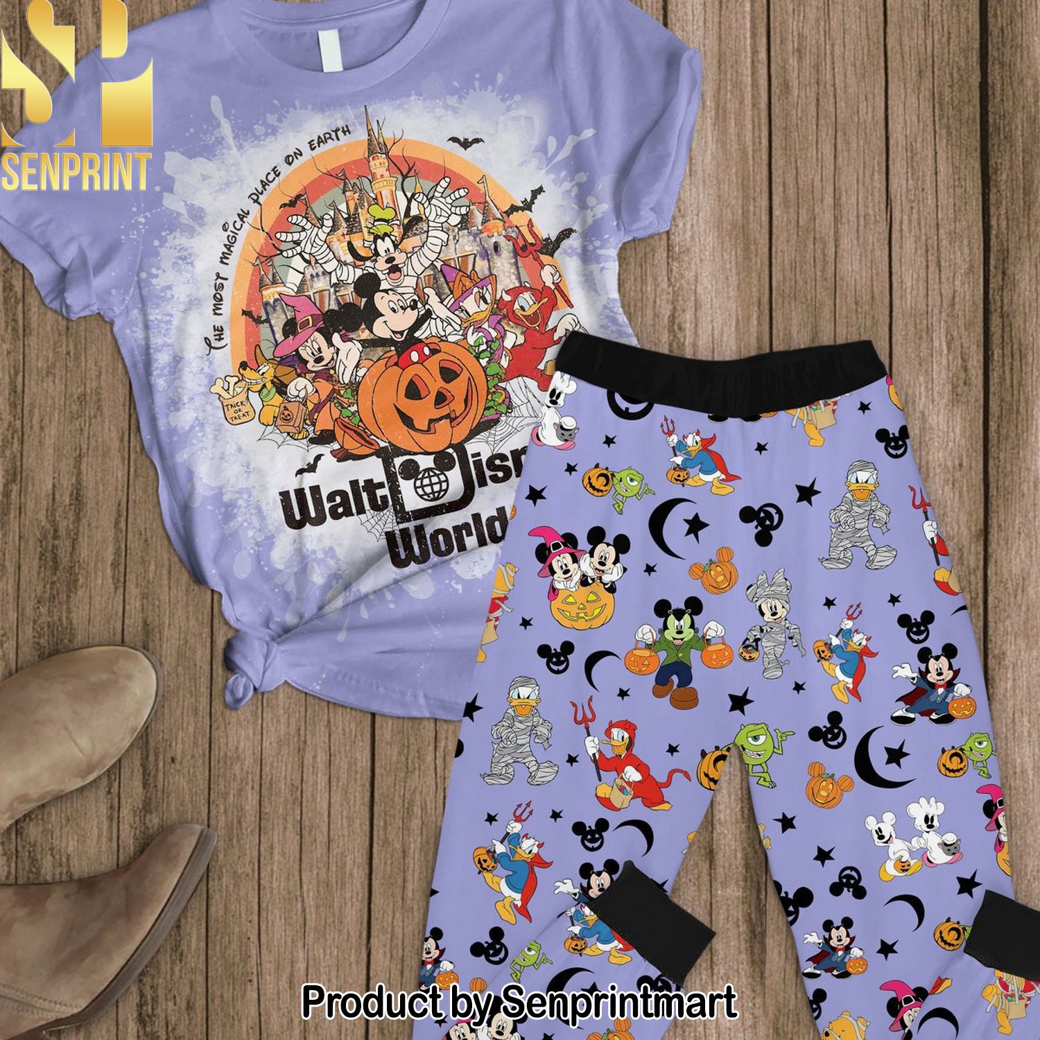 Mickey Mouse Cool Version Full Print Pajama Sets