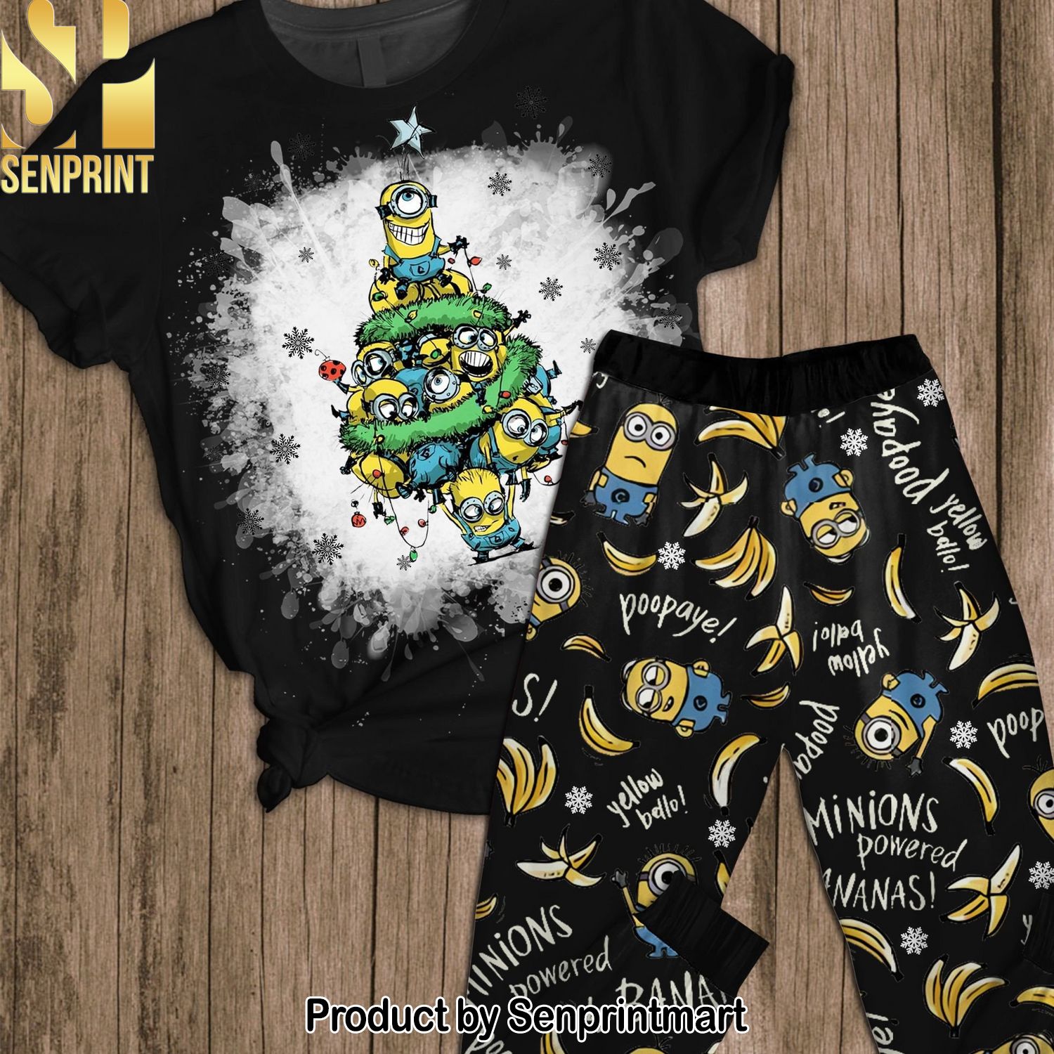 Minions Movie Classic Full Print Pajama Sets