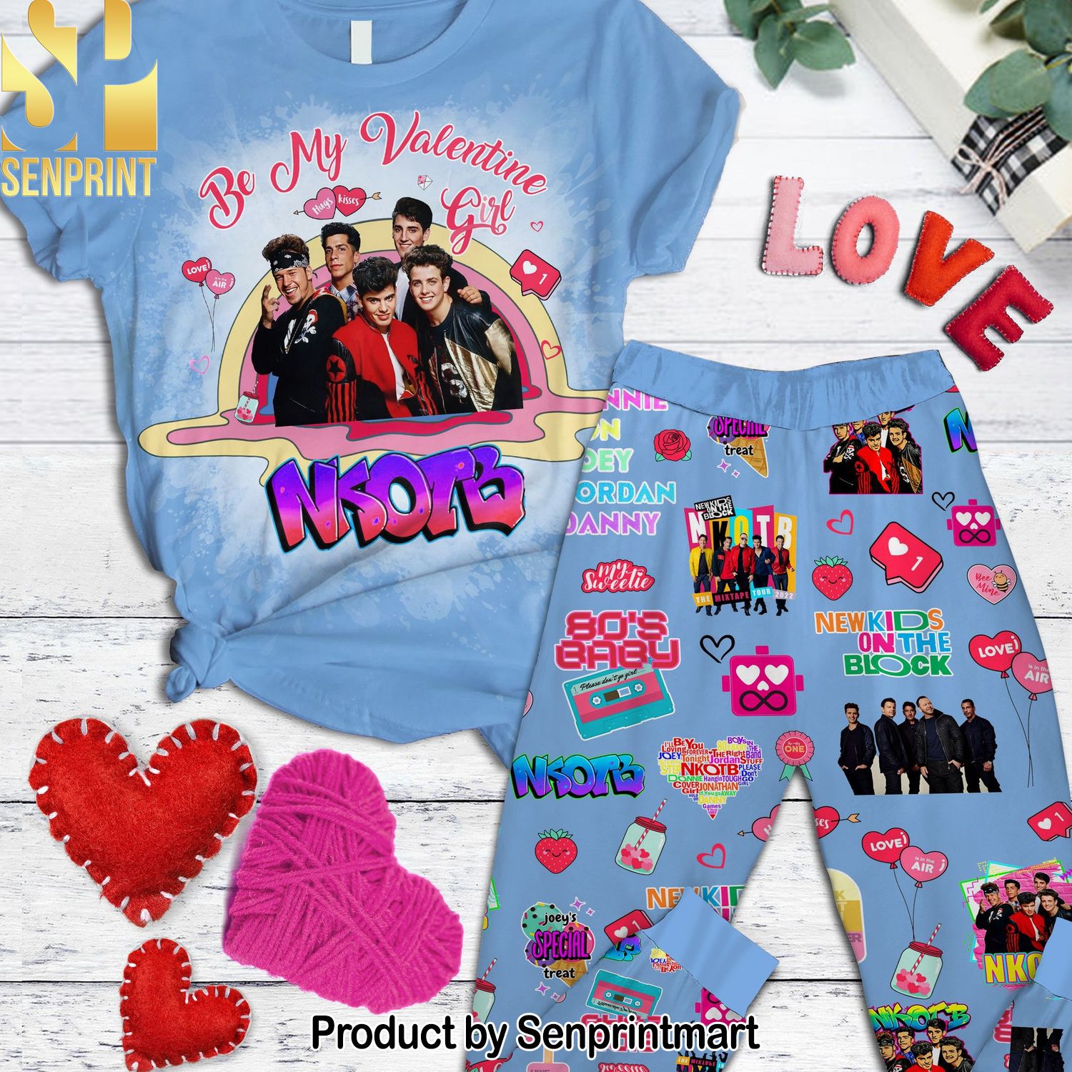 New Kids on the Block All Over Print 3D Pajama Sets