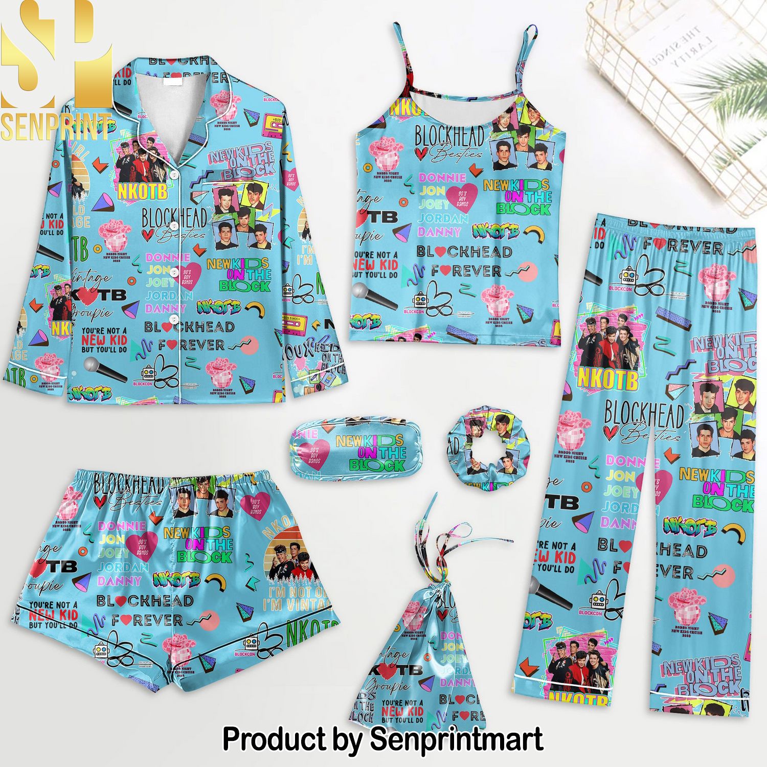 New Kids on the Block All Over Printed 3D Pajama Sets