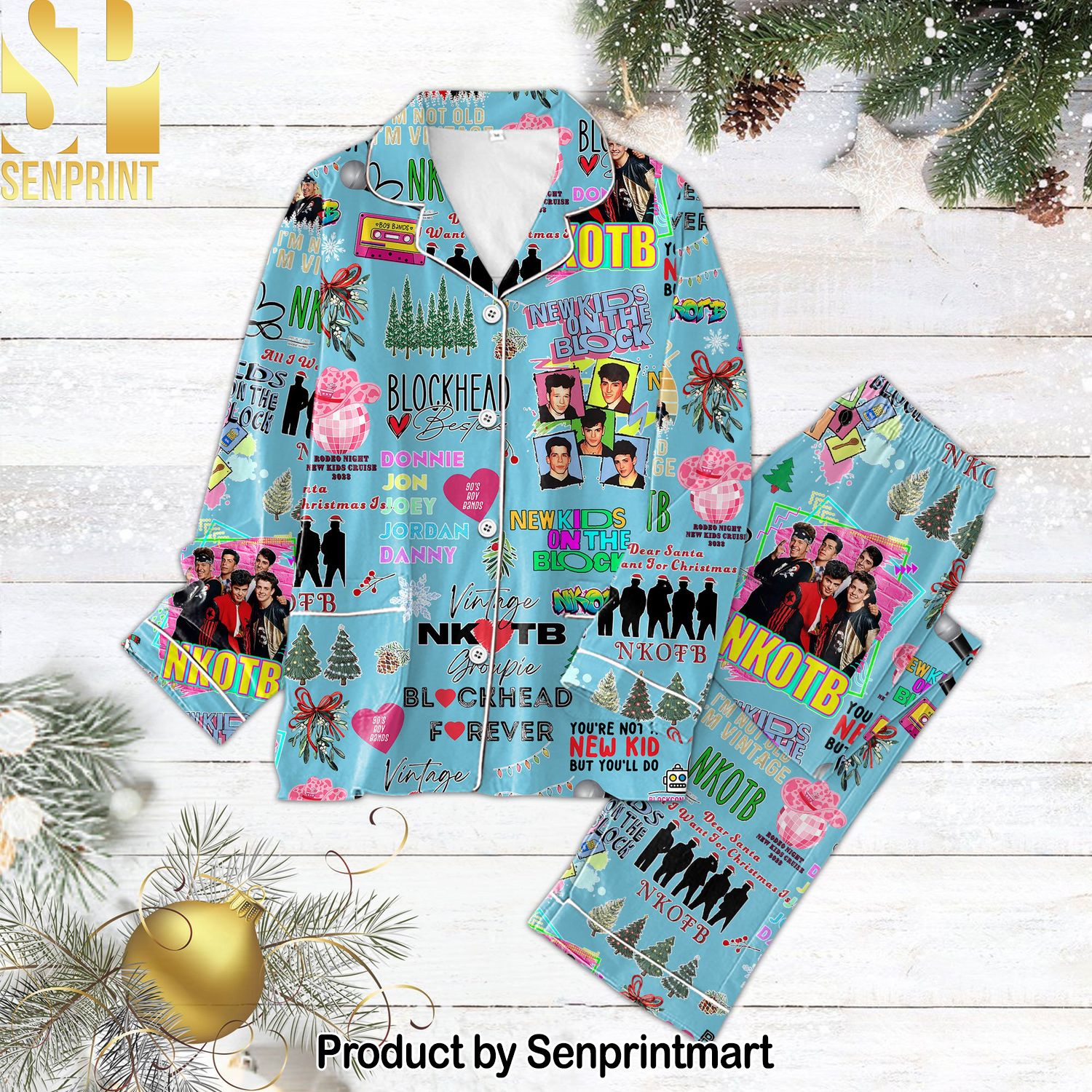 New Kids on the Block Amazing Outfit Pajama Sets