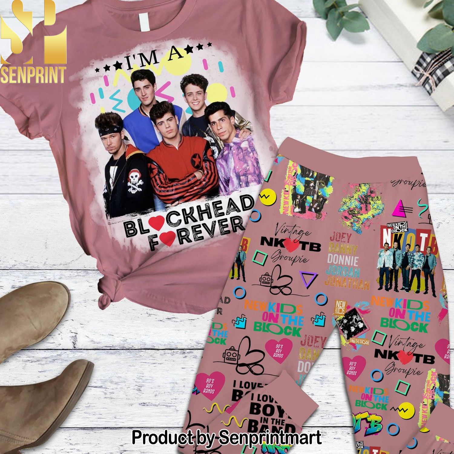 New Kids on the Block Full Printed 3D Pajama Sets