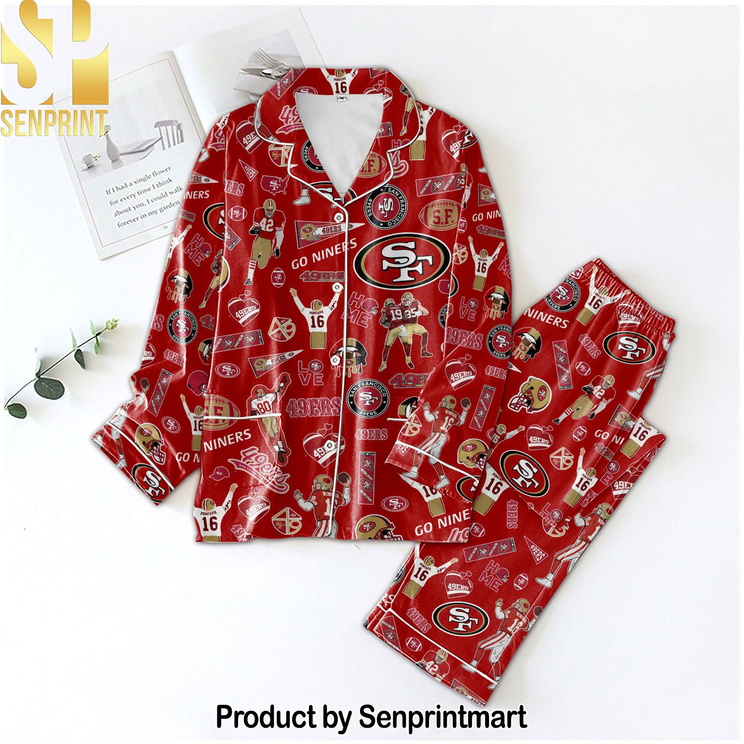NFL San Francisco 49ers Unique All Over Printed Pajama Sets