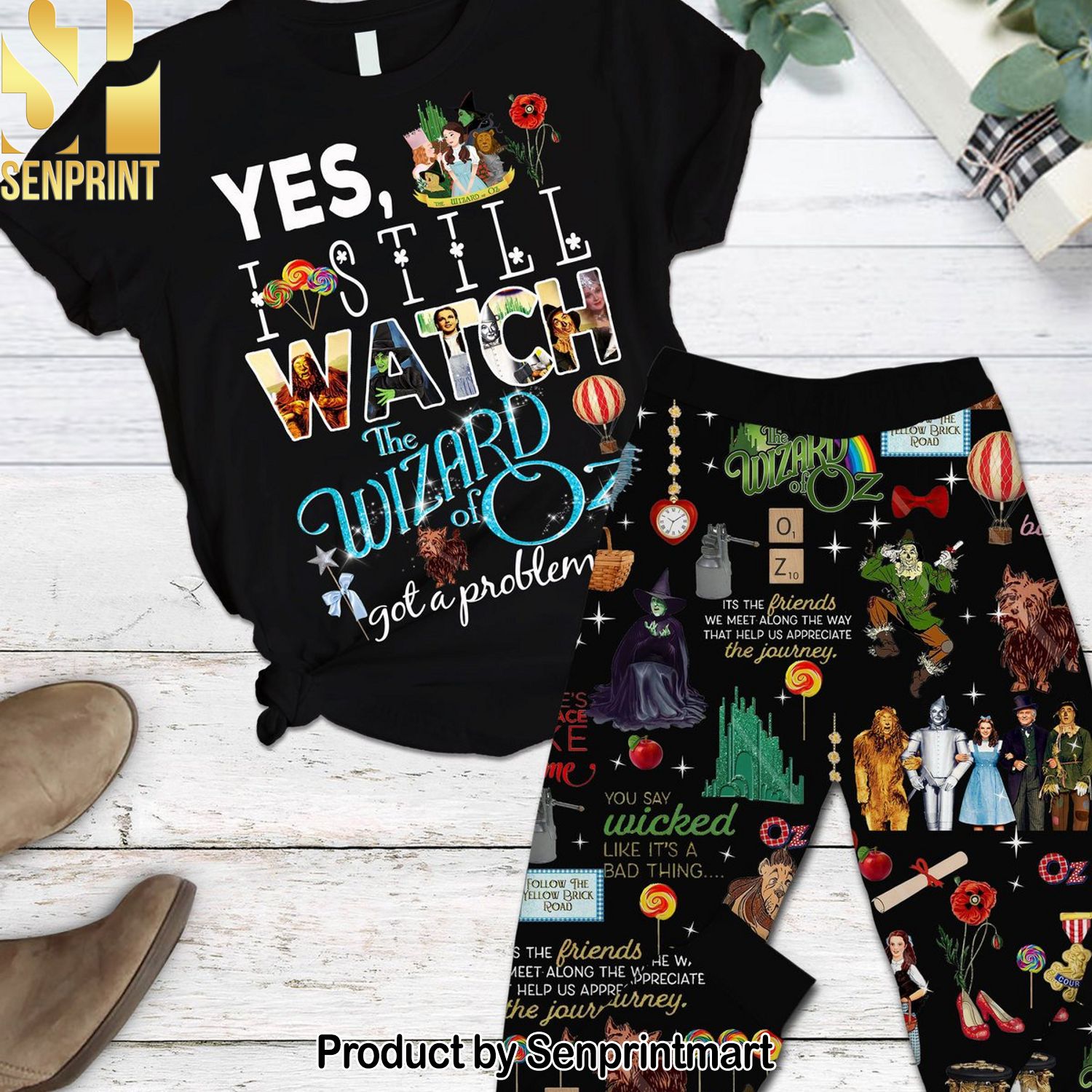 Oz the Great and Powerful Casual All Over Printed Pajama Sets