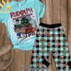Rudolph the Red-Nosed Reindeer Unisex All Over Print Pajama Sets