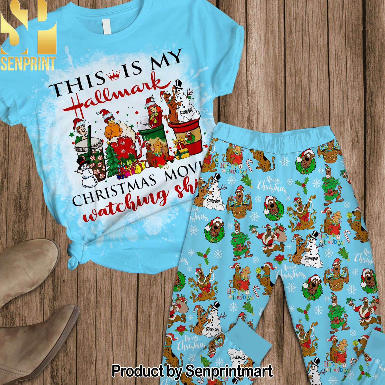 Scooby-Doo Movie Casual All Over Printed Pajama Sets