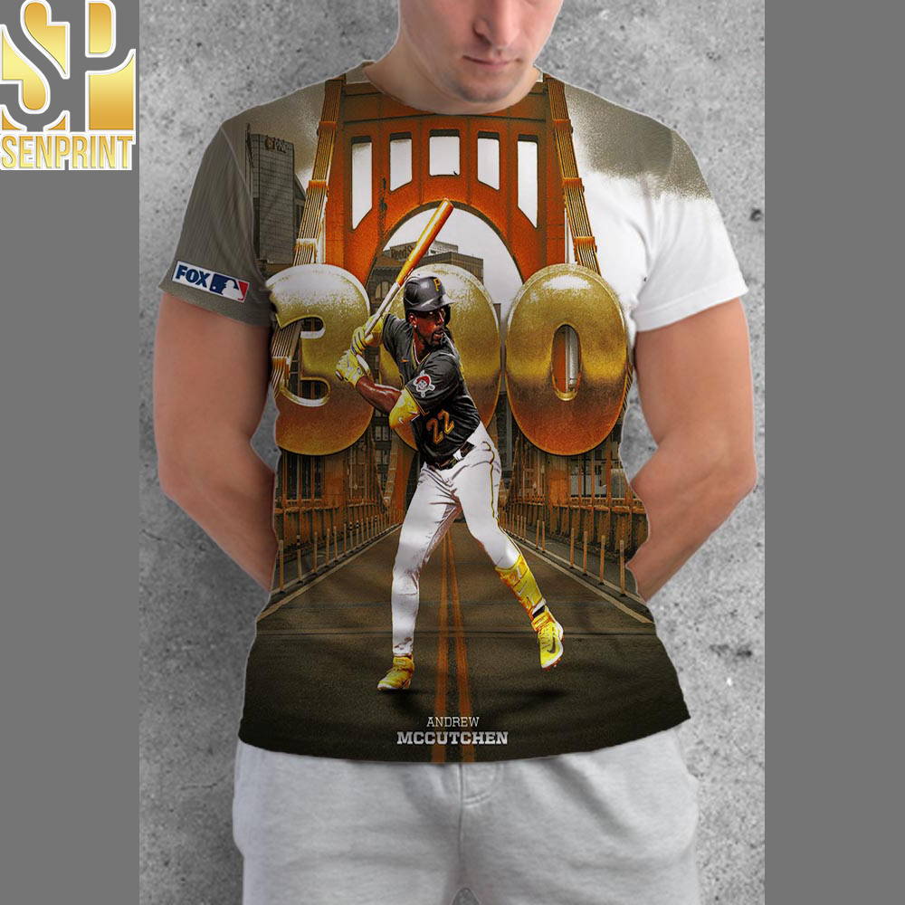 Andrew McCutchen Pittsburgh Pirates 300 Career Home Runs MLB All Over Print Shirt – SEN4150912