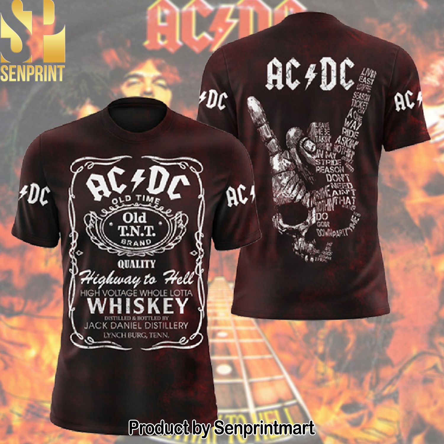 AC DC Full Printing Shirt – SEN0166