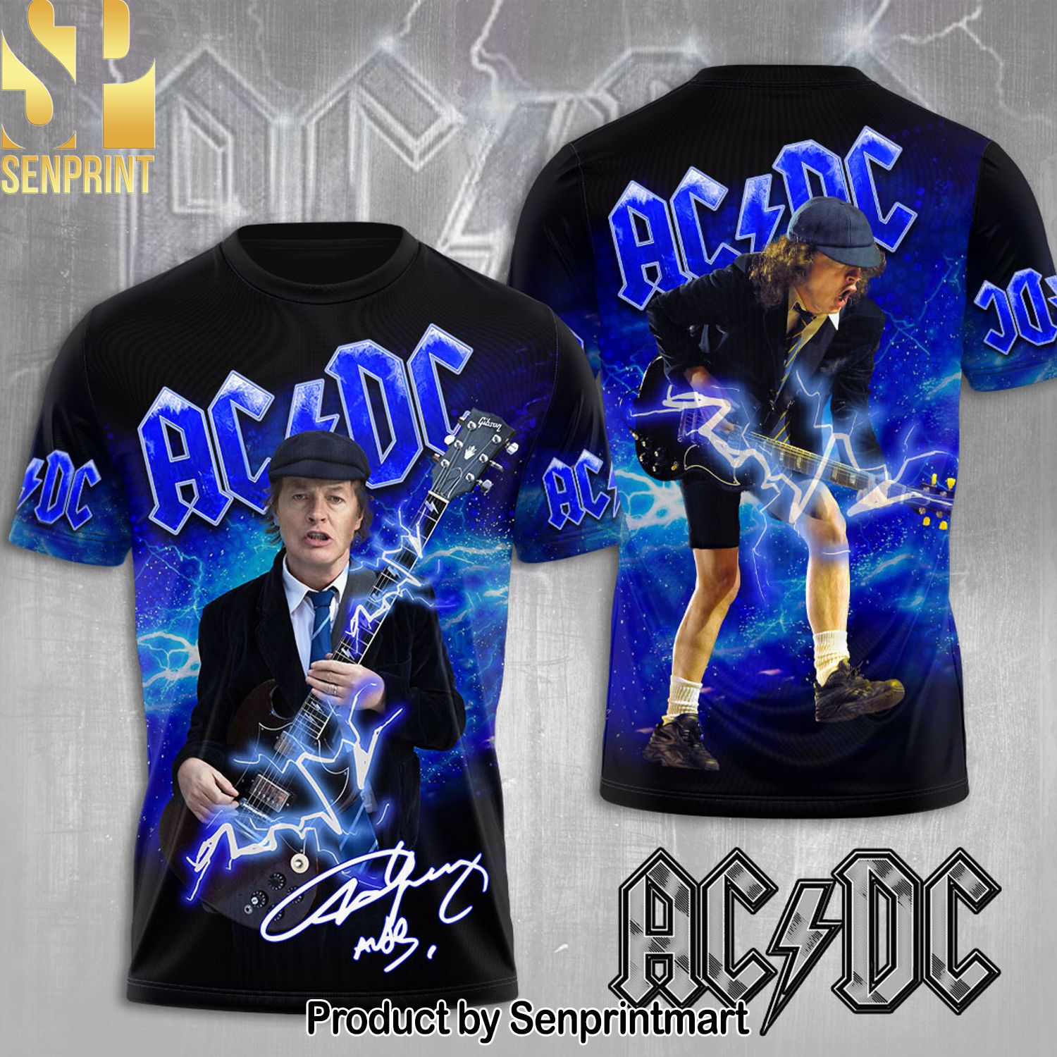 AC DC x Angus Young Full Printing Shirt – SEN0122
