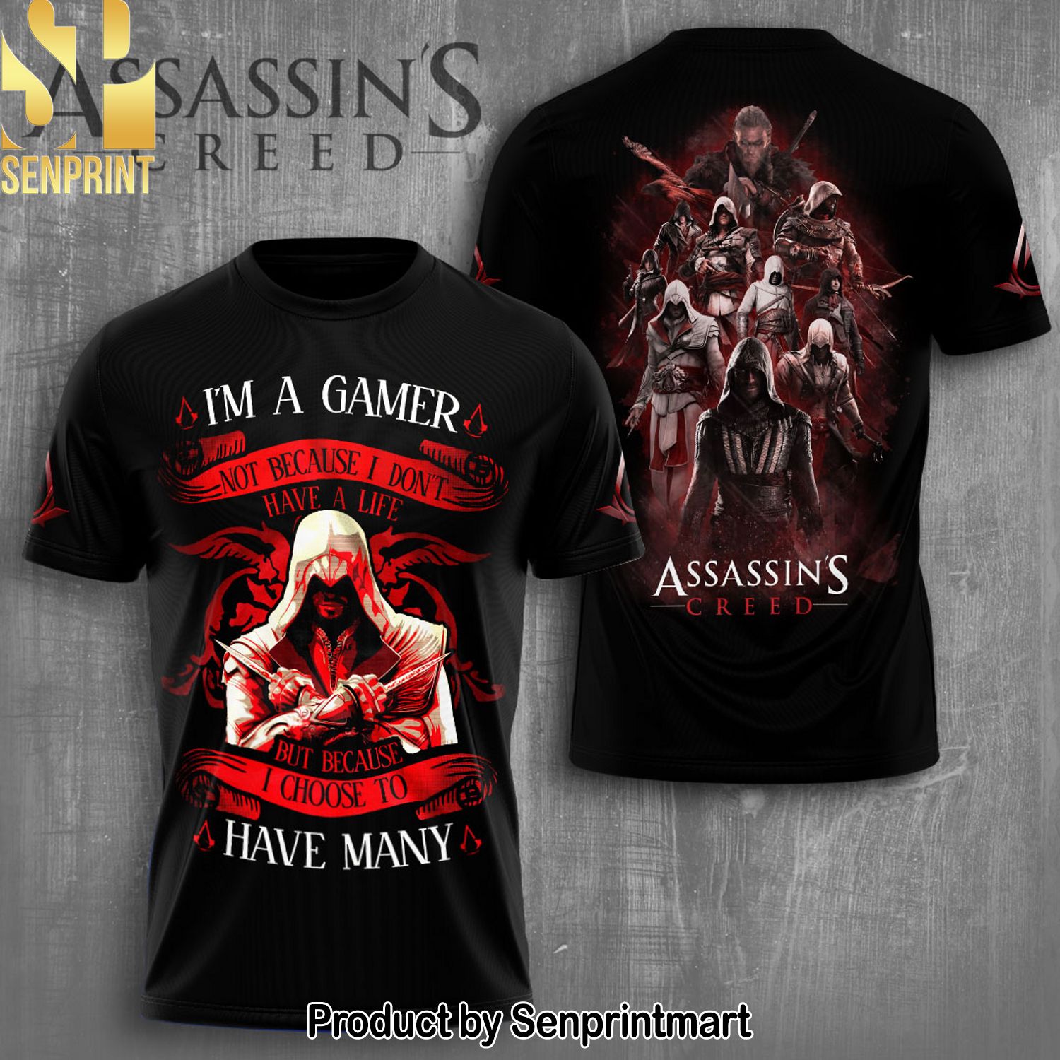 Assassin’s Creed Full Printing Shirt – SEN0228