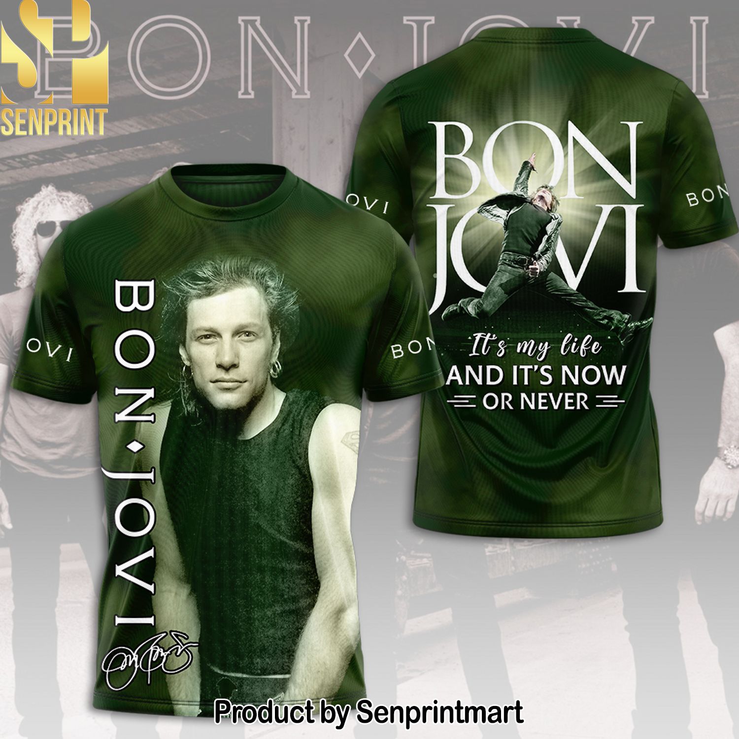 Bon Jovi Full Printing Shirt – SEN0069