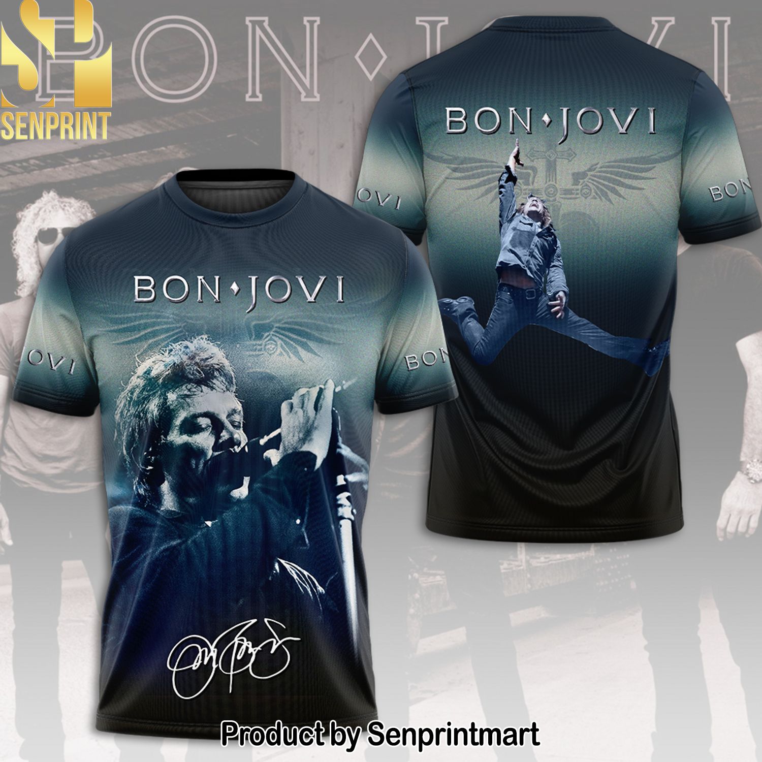 Bon Jovi Full Printing Shirt – SEN0107
