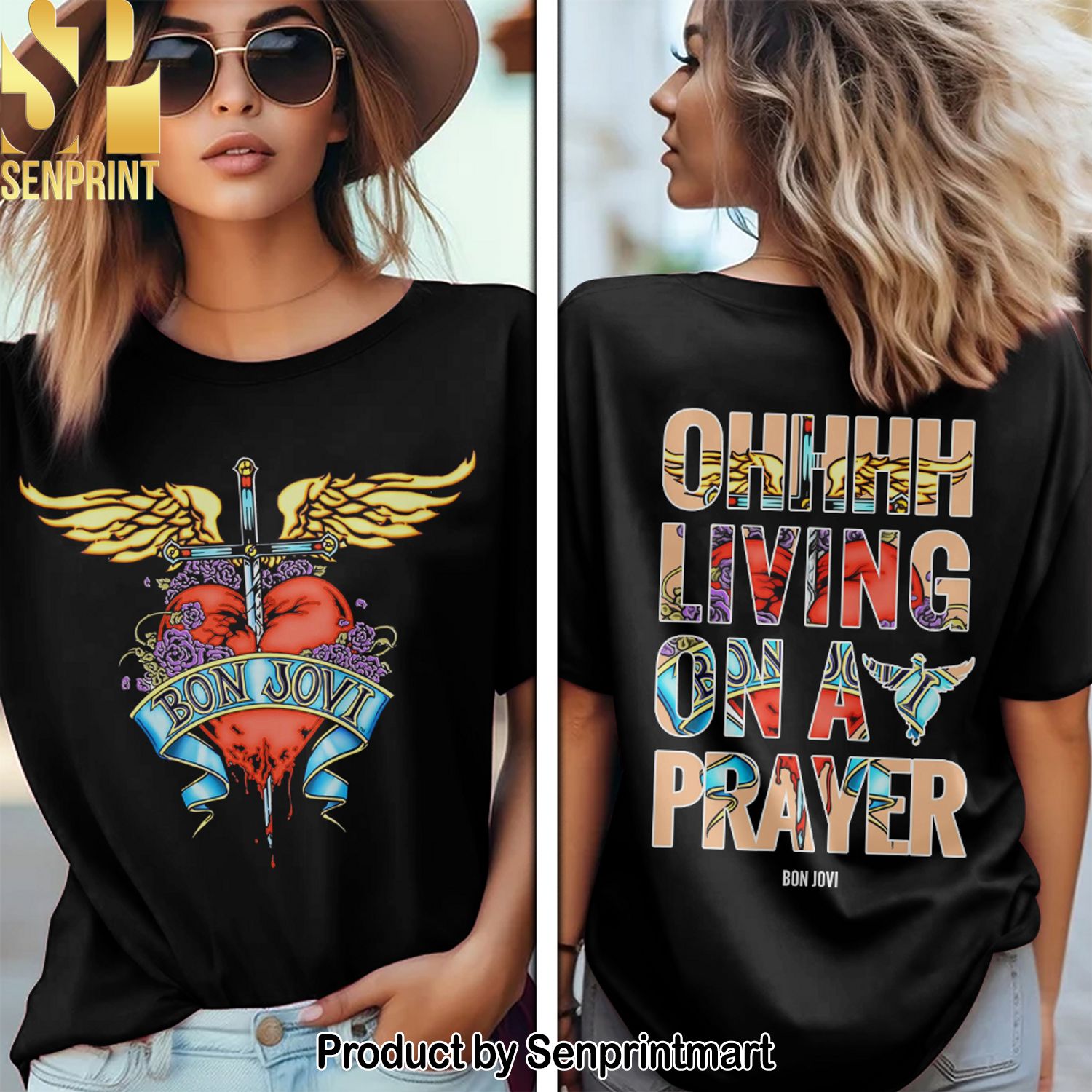 Bon Jovi Full Printing Shirt – SEN0127