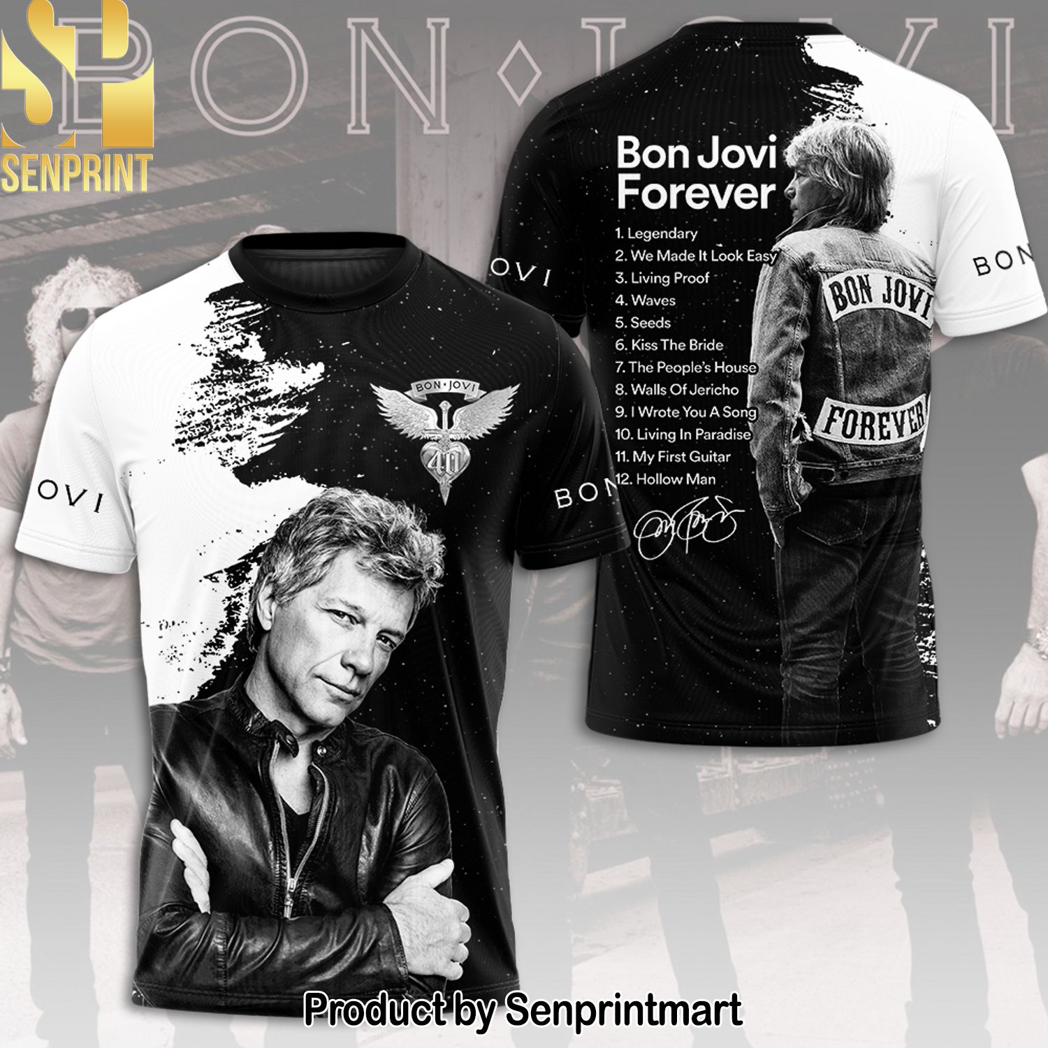 Bon Jovi Full Printing Shirt – SEN0168
