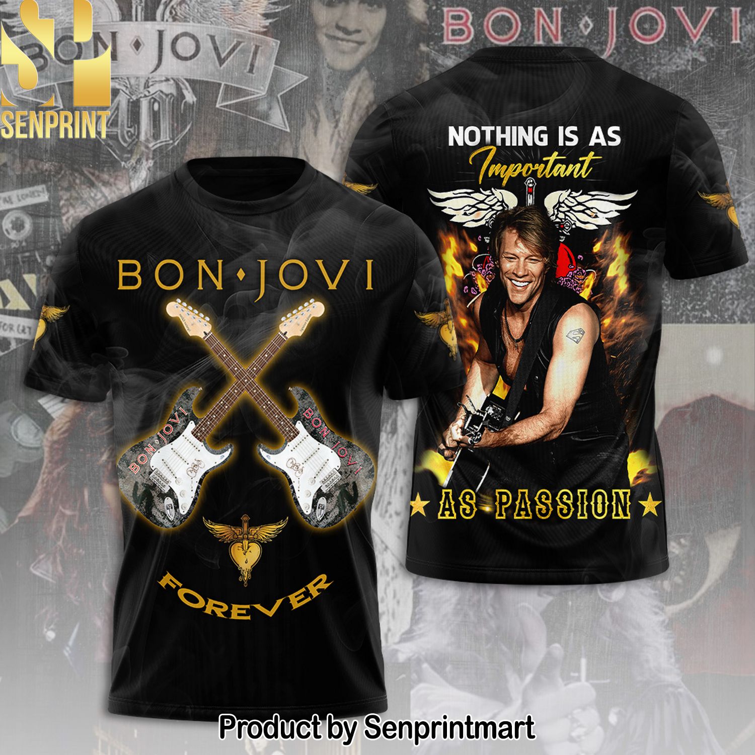 Bon Jovi Full Printing Shirt – SEN0169