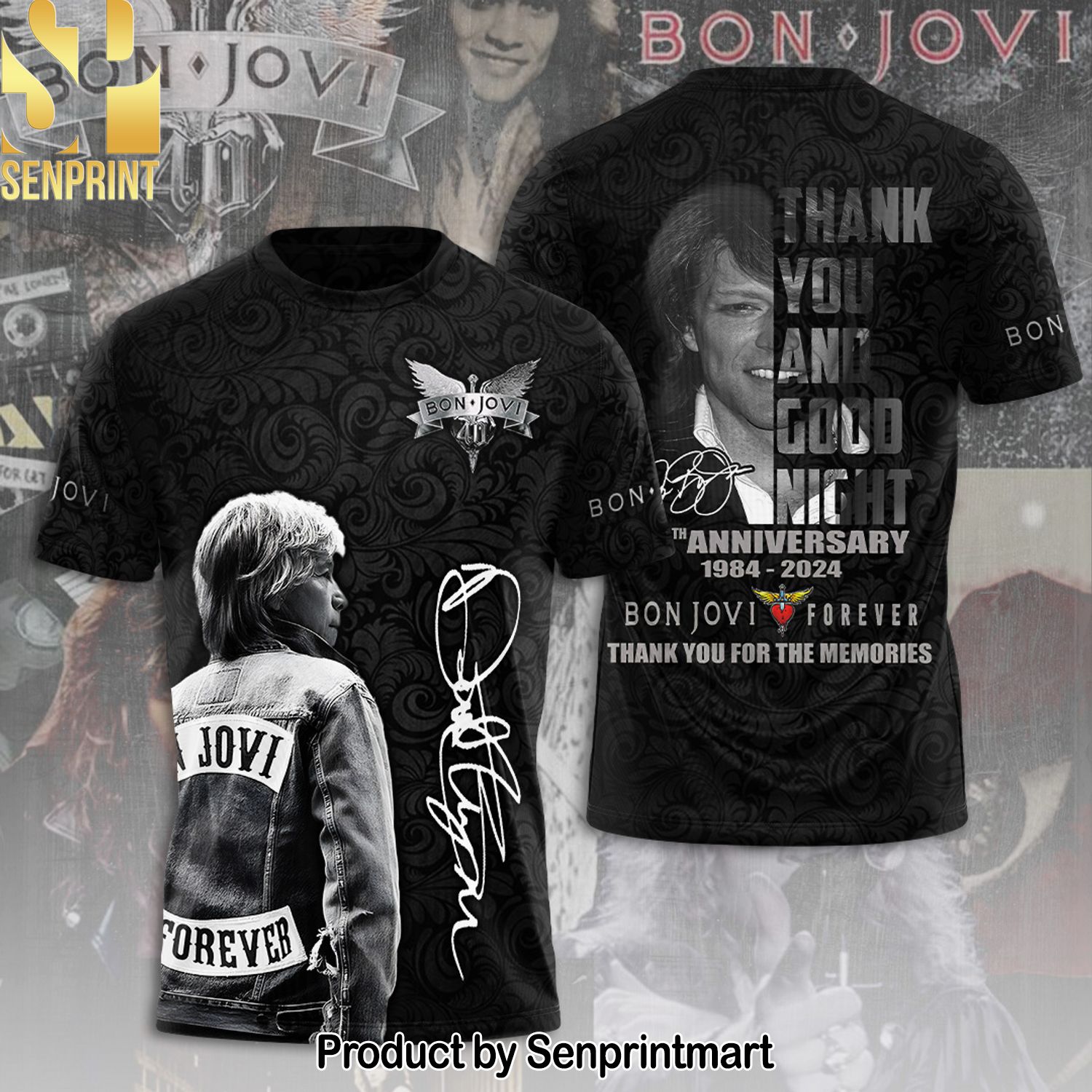Bon Jovi Full Printing Shirt – SEN0185
