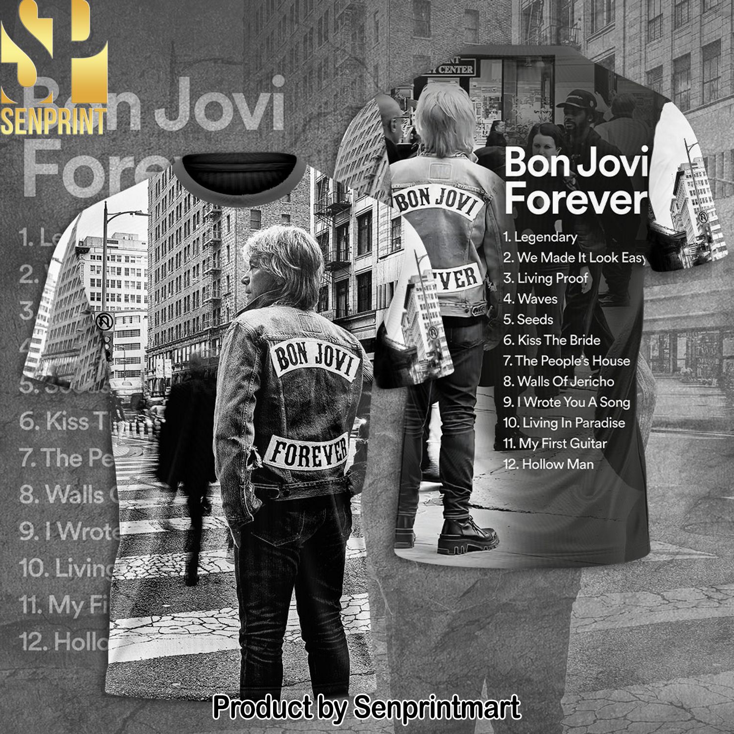Bon Jovi Full Printing Shirt – SEN0190