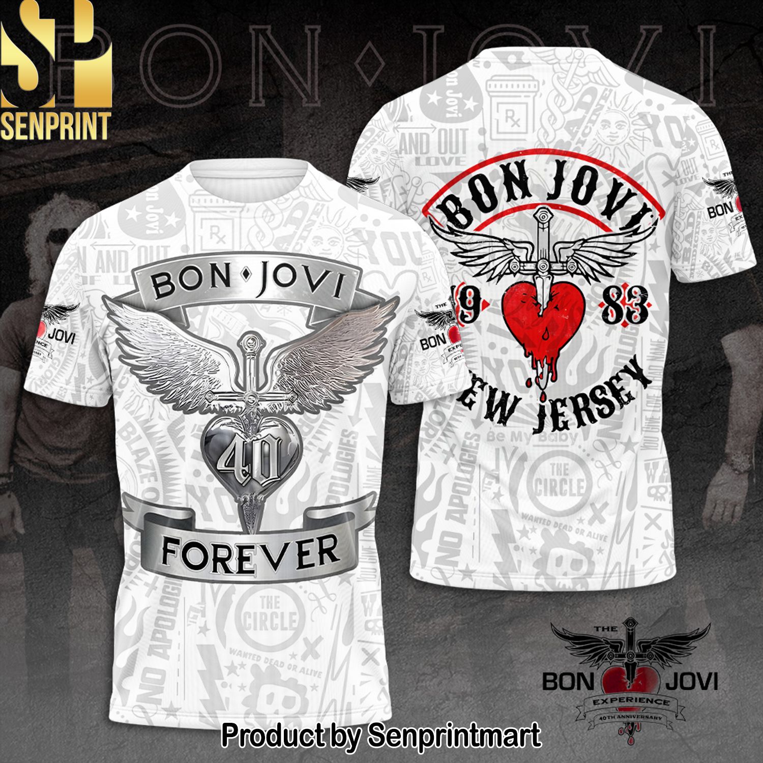 Bon Jovi Full Printing Shirt – SEN0193