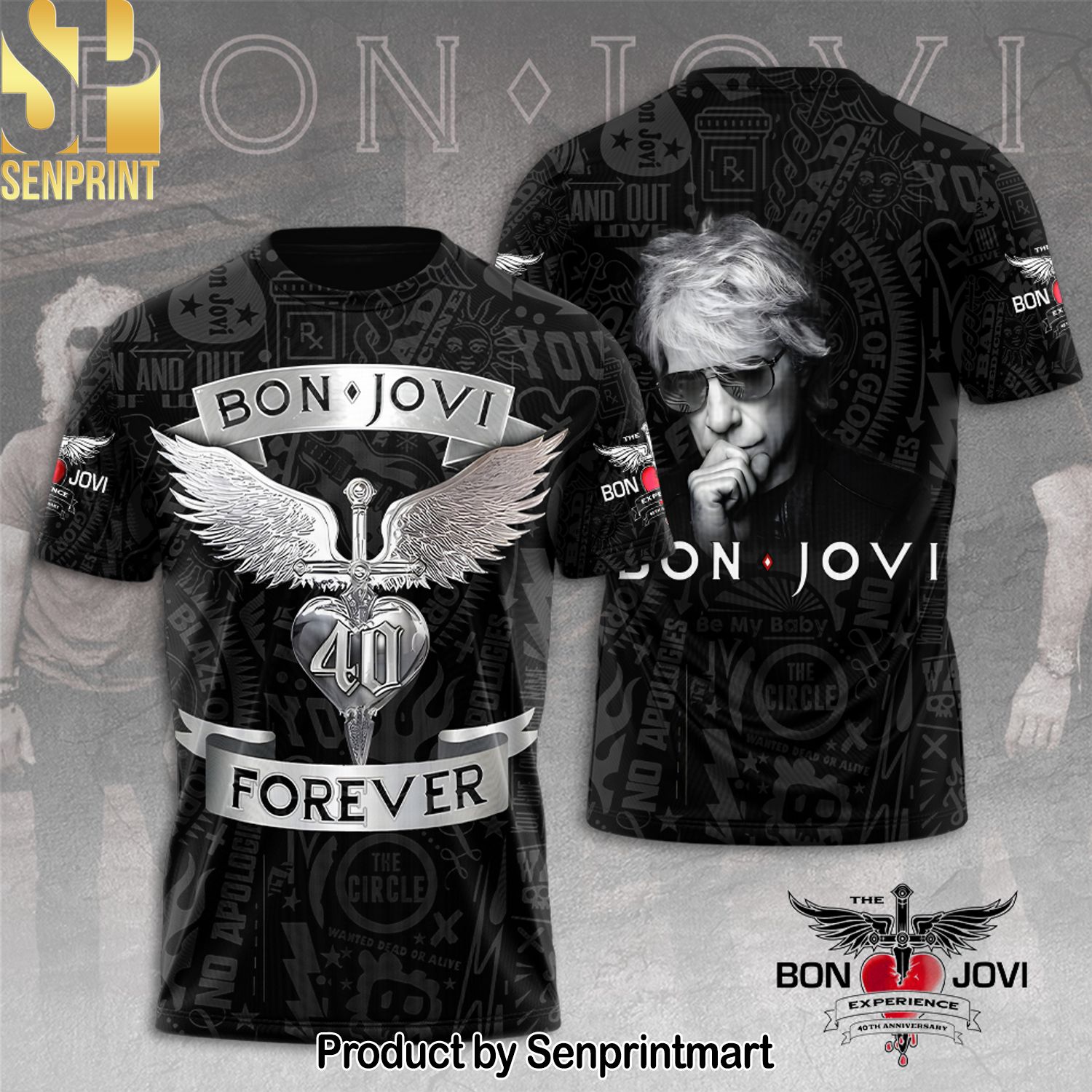 Bon Jovi Full Printing Shirt – SEN0201