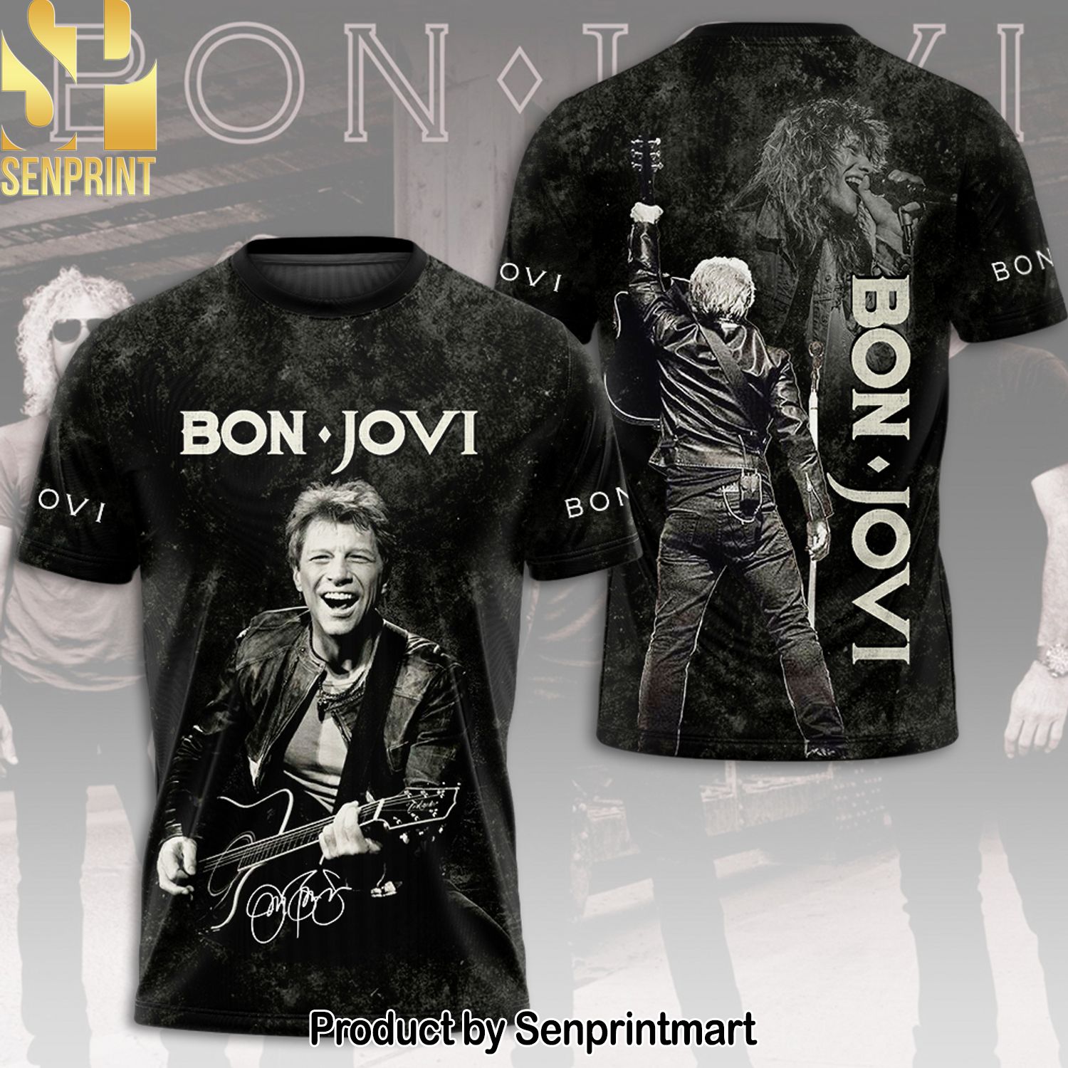 Bon Jovi Full Printing Shirt – SEN0203