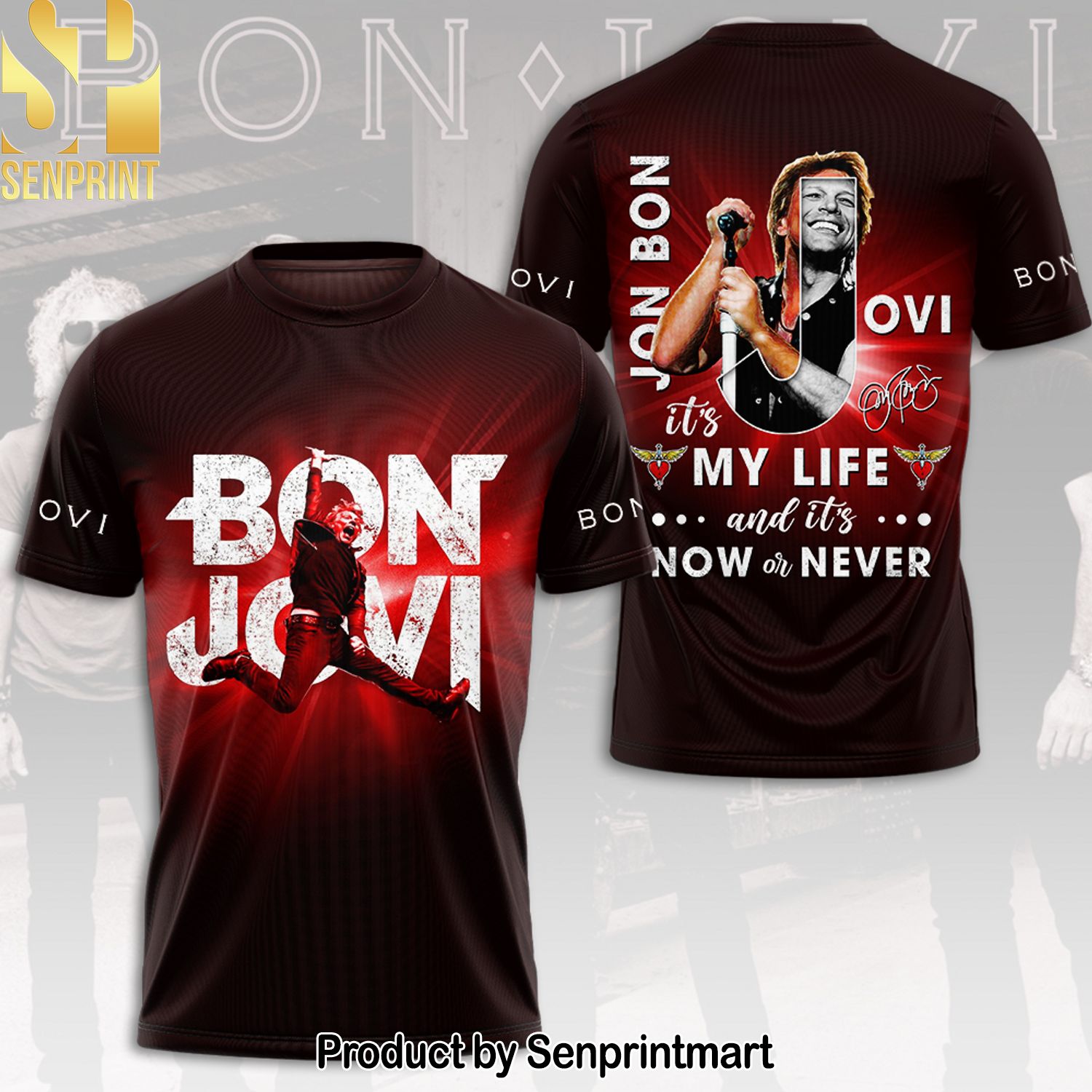 Bon Jovi Full Printing Shirt – SEN0215