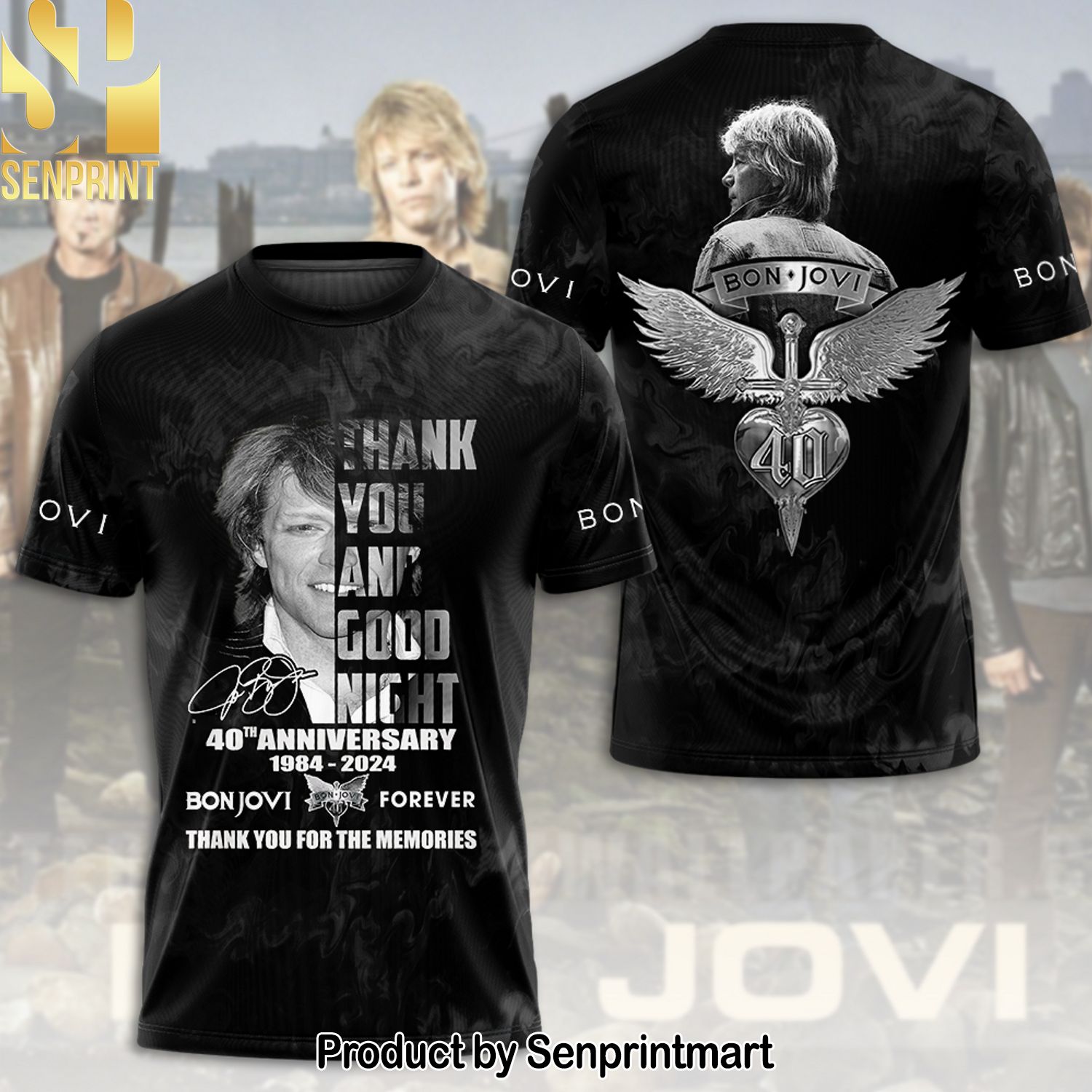 Bon Jovi Full Printing Shirt – SEN0229