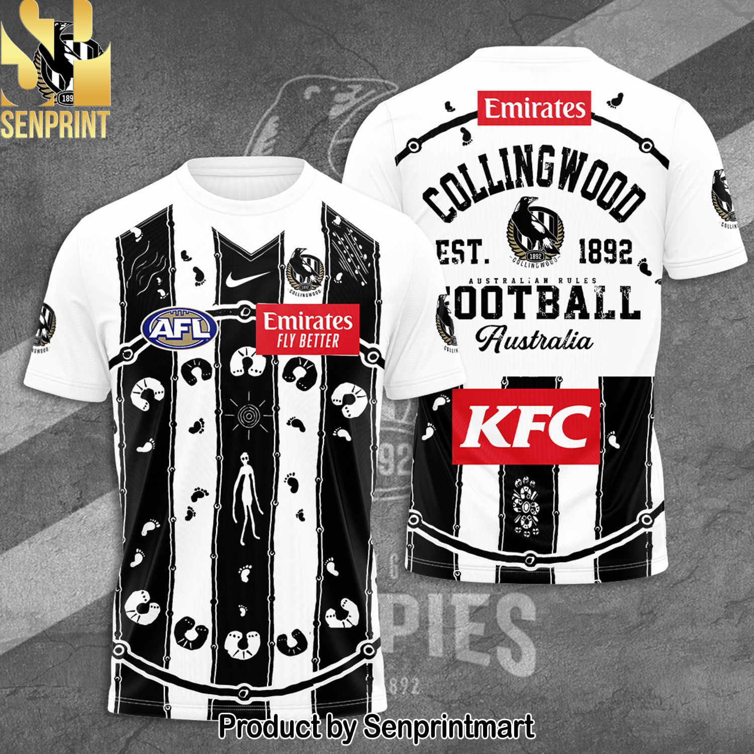 Collingwood FC Full Printing Shirt – SEN0037