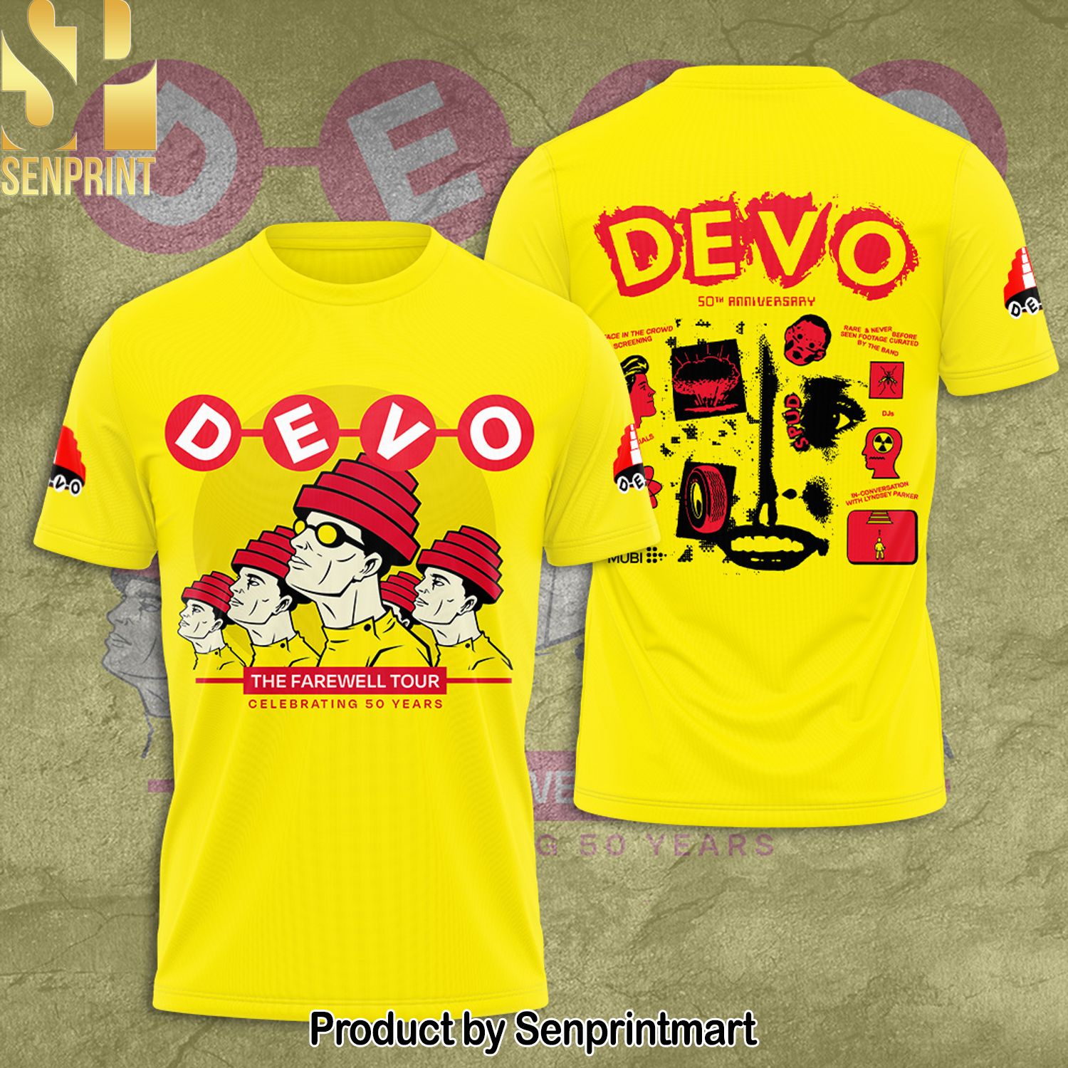 Devo Band Full Printing Shirt – SEN0156