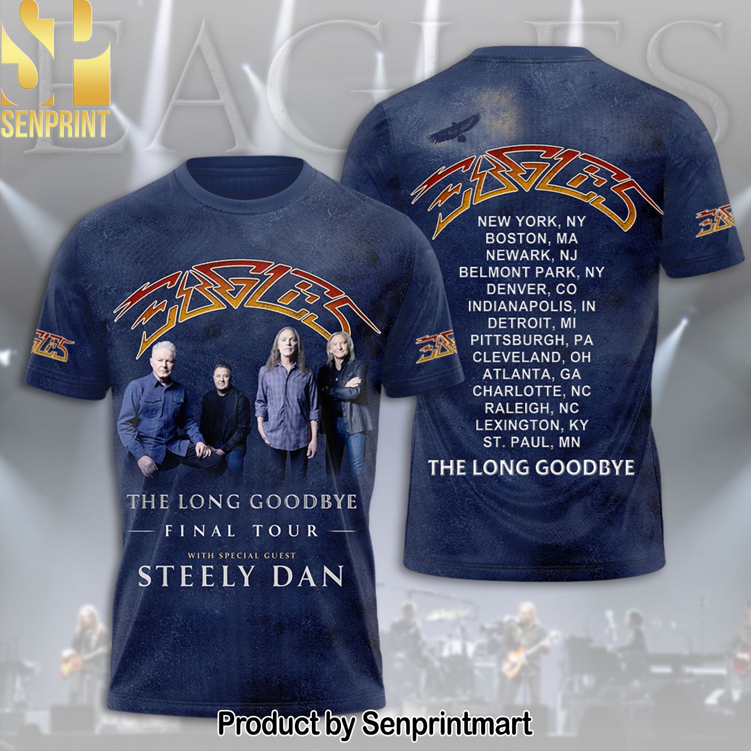 Eagles Band Full Printing Shirt – SEN0013