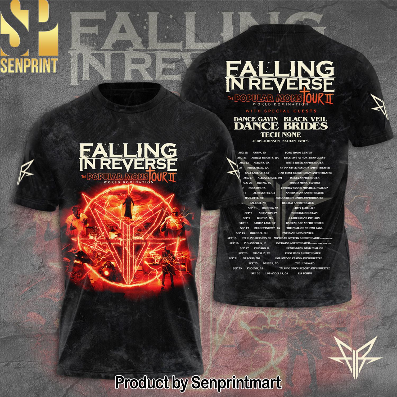 Falling In Reverse Full Printing Shirt – SEN0117