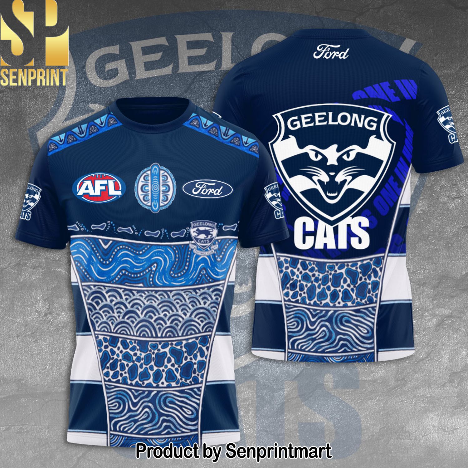 Geelong Football Club Full Printing Shirt – SEN0067