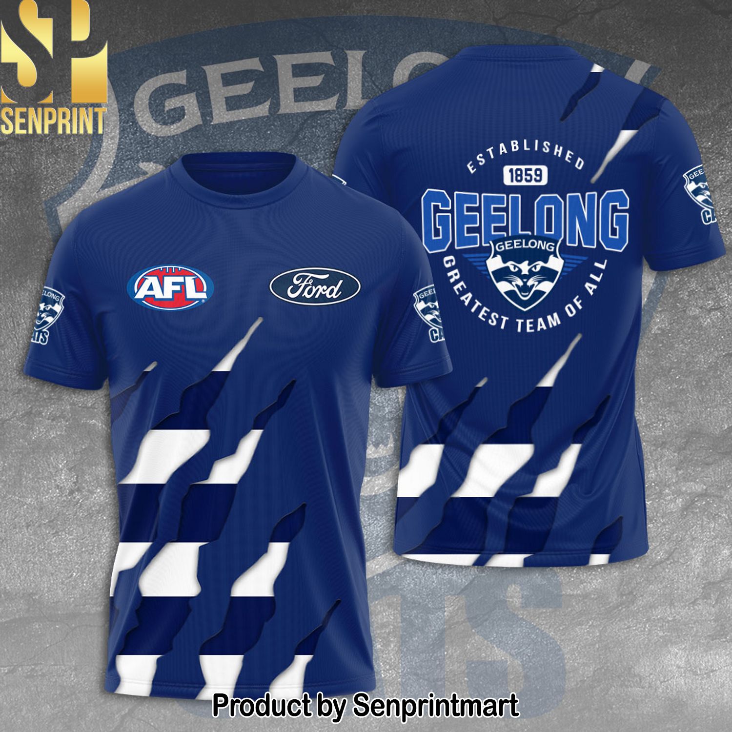 Geelong Football Club Full Printing Shirt – SEN0108