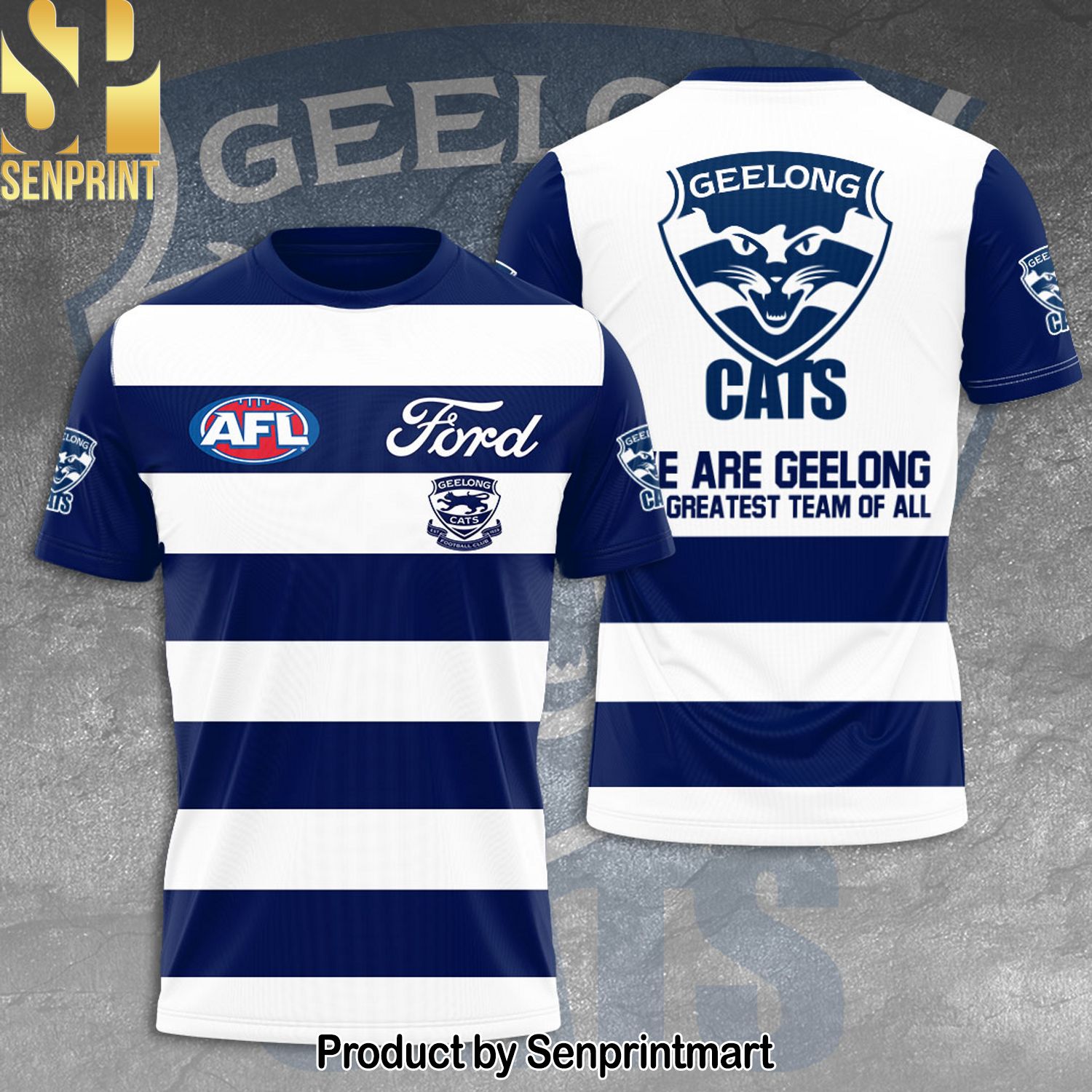 Geelong Football Club Full Printing Shirt – SEN0110