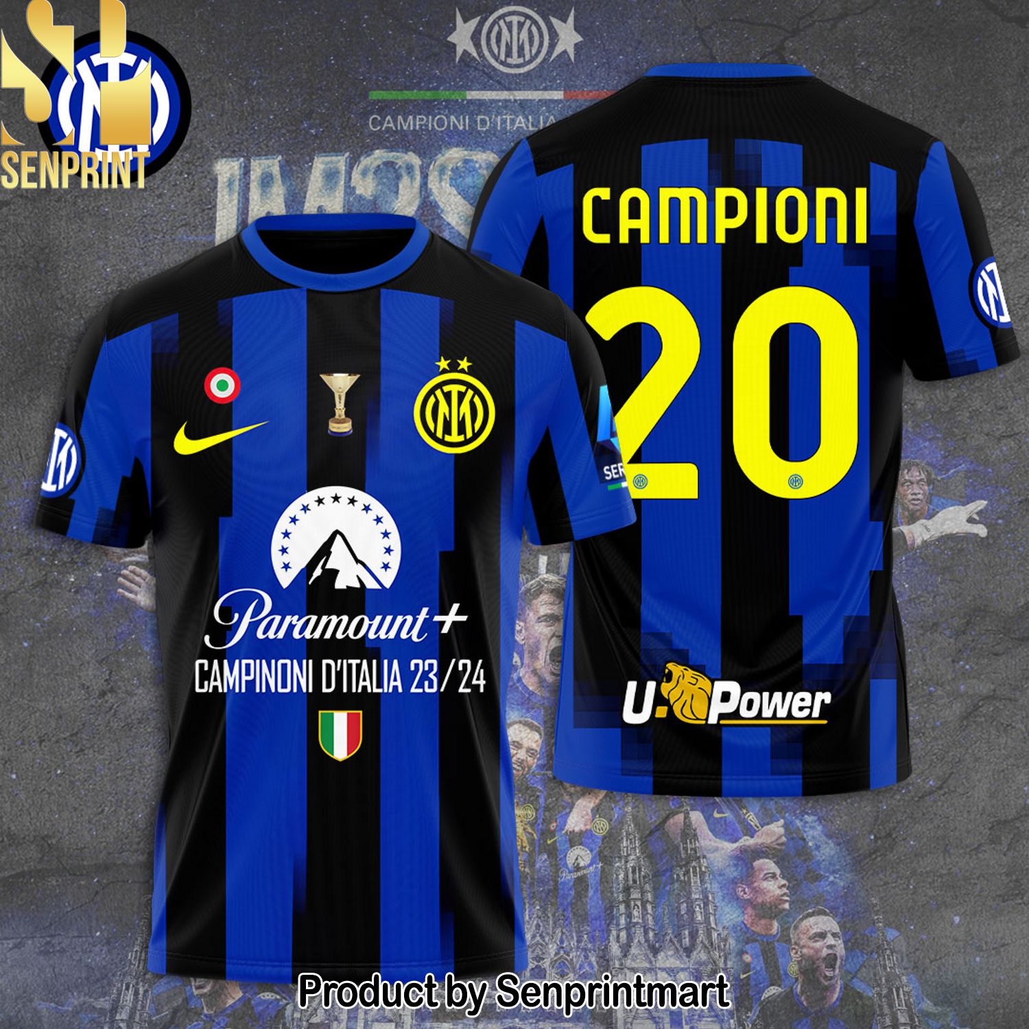 Inter Milan FC Full Printing Shirt – SEN0115